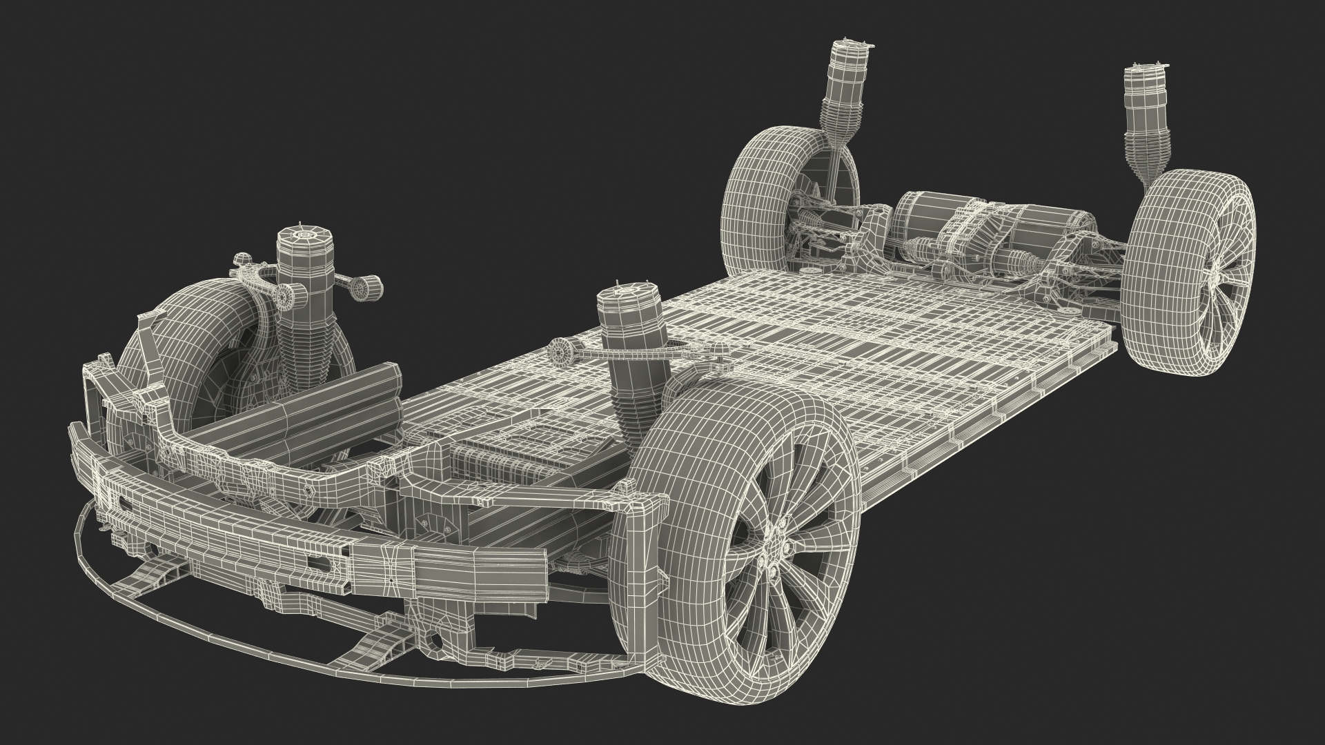 Electric Vehicle Chassis 3D model