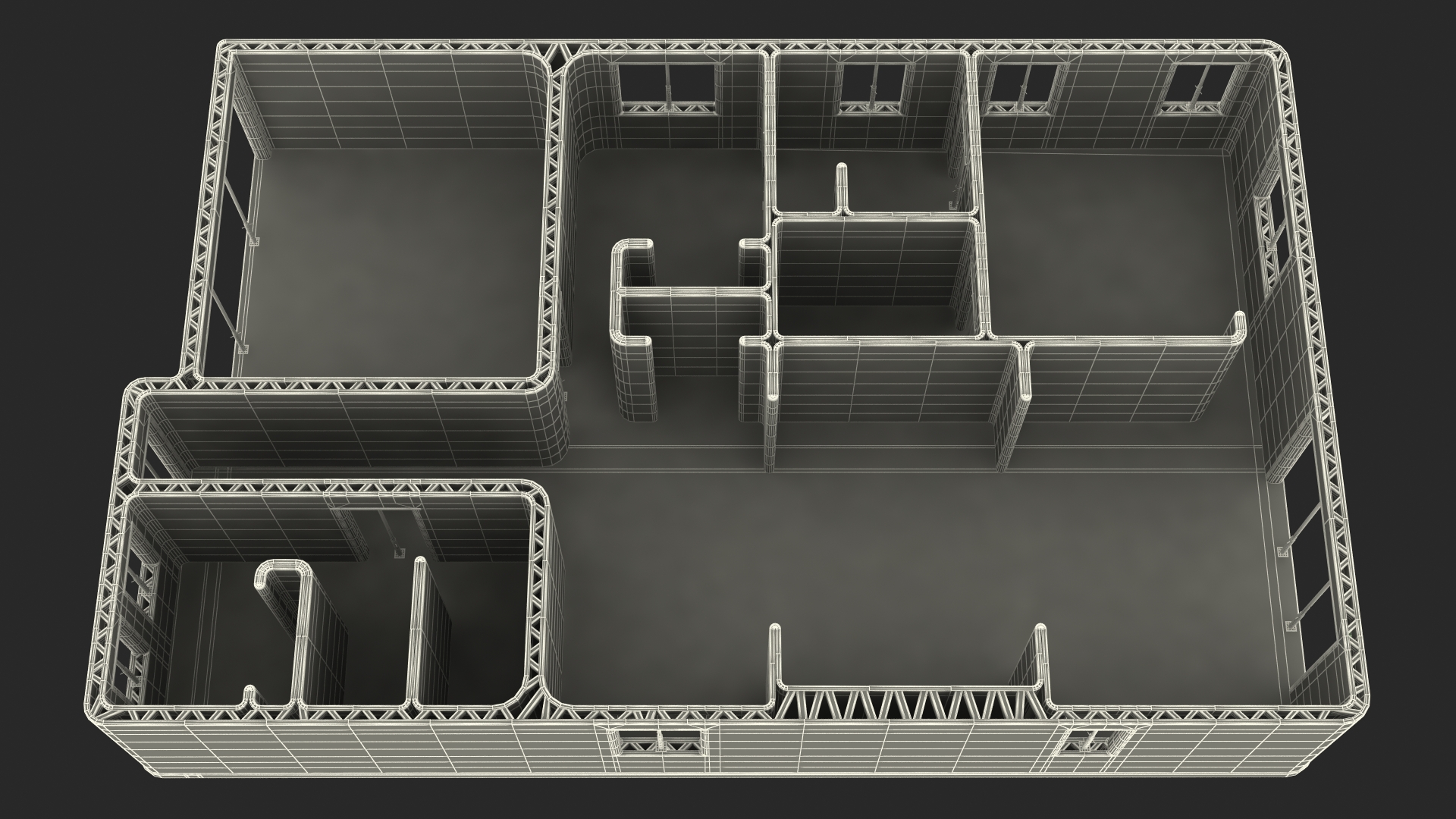 3D model 3D Printed Concrete House Structure