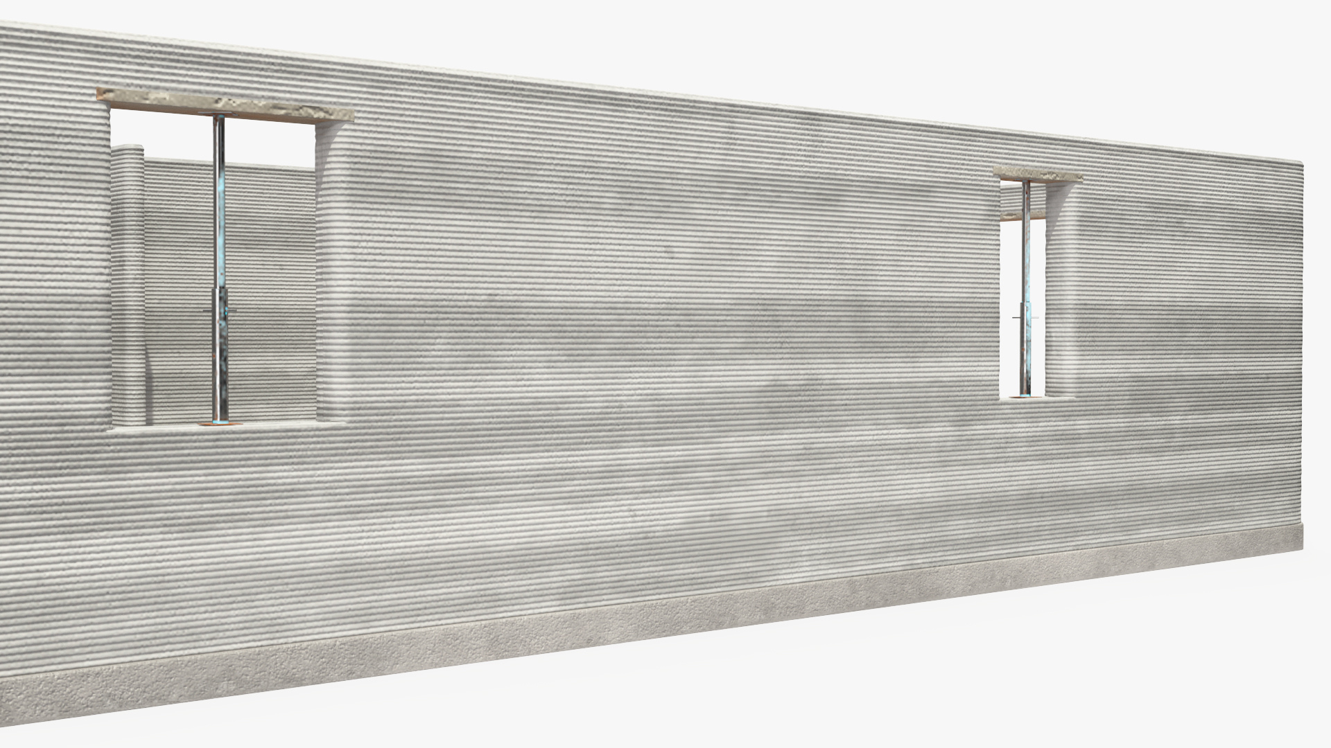 3D model 3D Printed Concrete House Structure