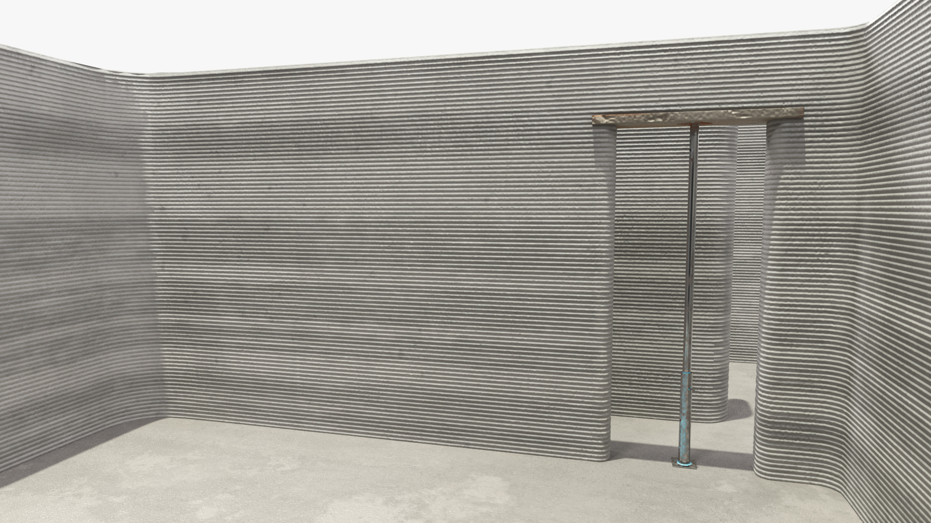 3D model 3D Printed Concrete House Structure