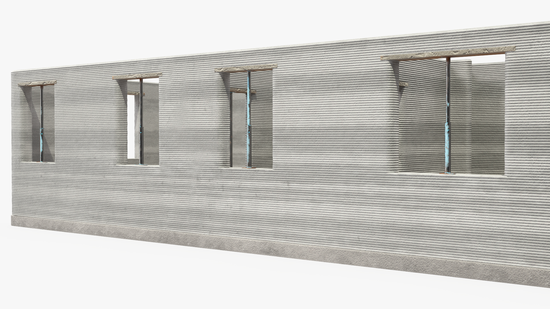 3D model 3D Printed Concrete House Structure