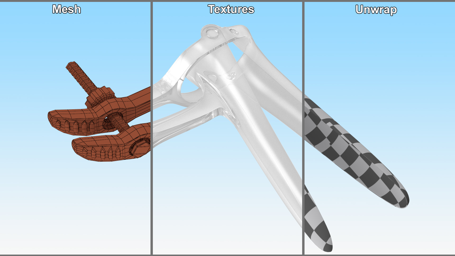 Plastic Vaginal Speculum 3D model