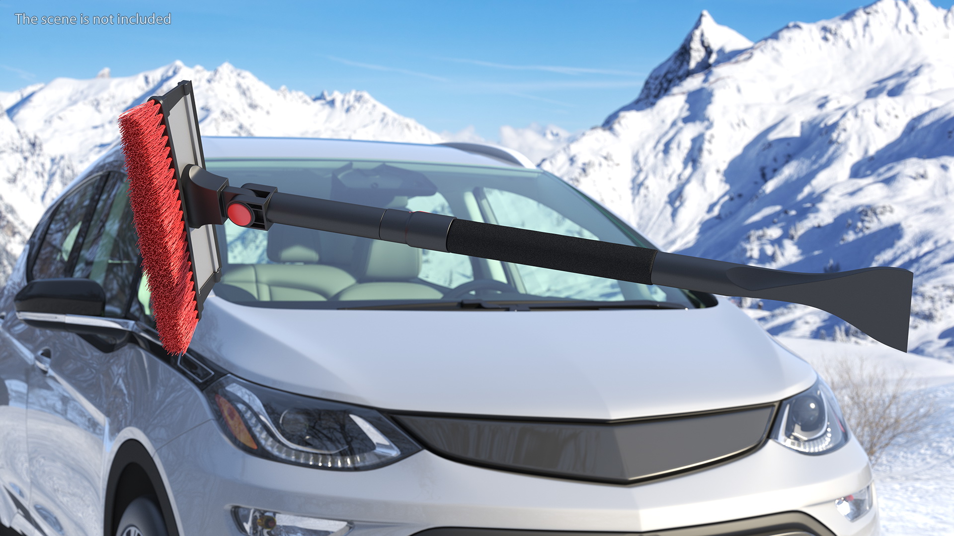 3D Extendable Snow Brush Ice Scraper model