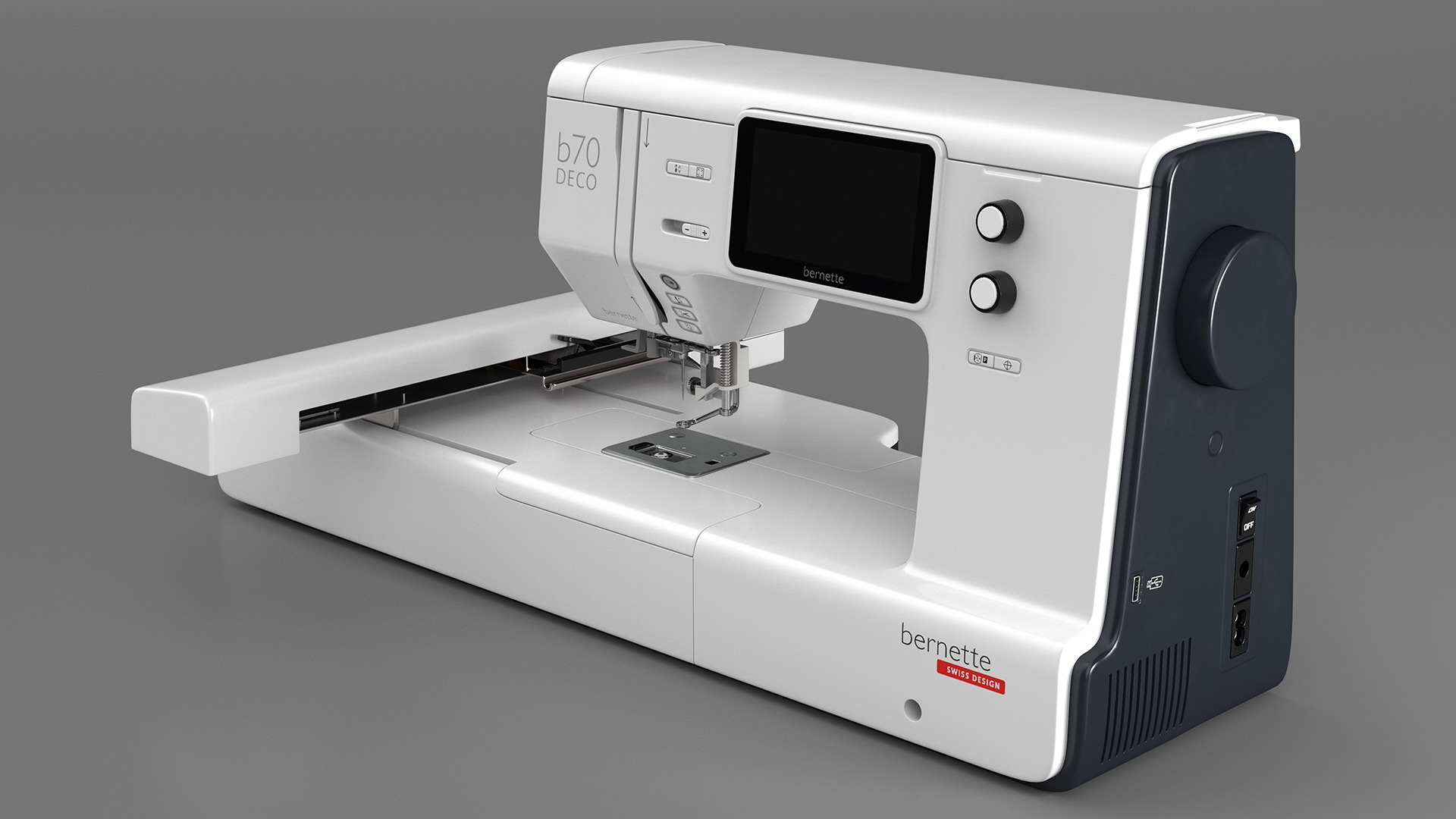 Embroidery Machine Bernette b70 Deco Screen Off 3D