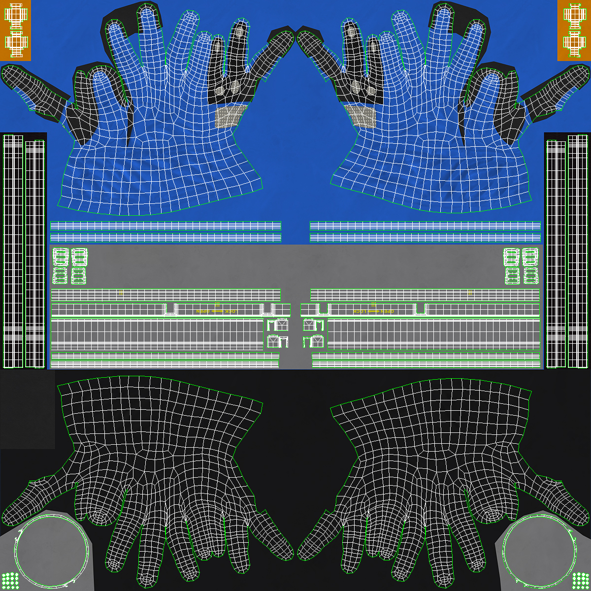 3D Boeing Spacesuit Gloves model