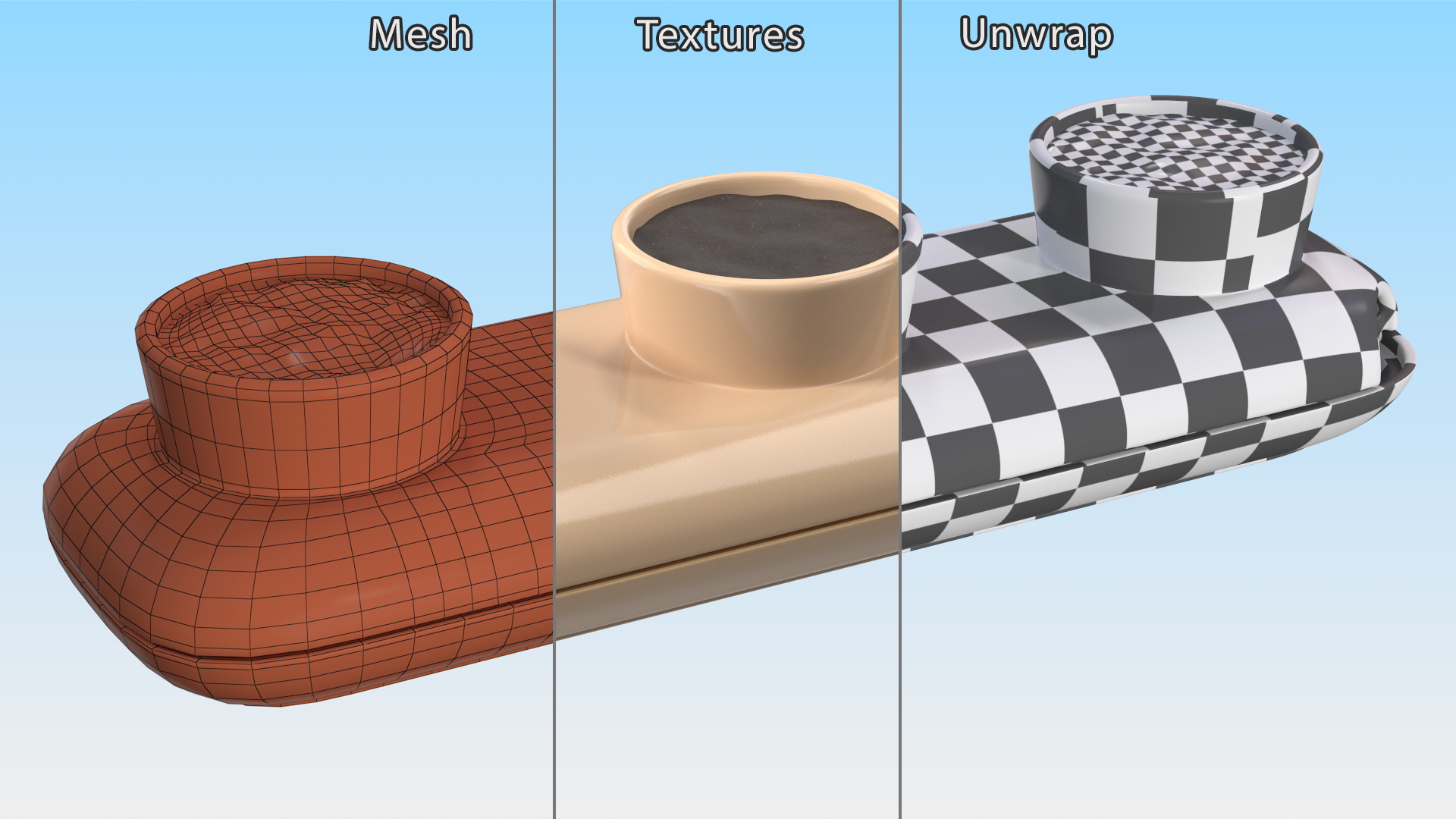 3D Ceramic Trio Pot Sagaform Beige