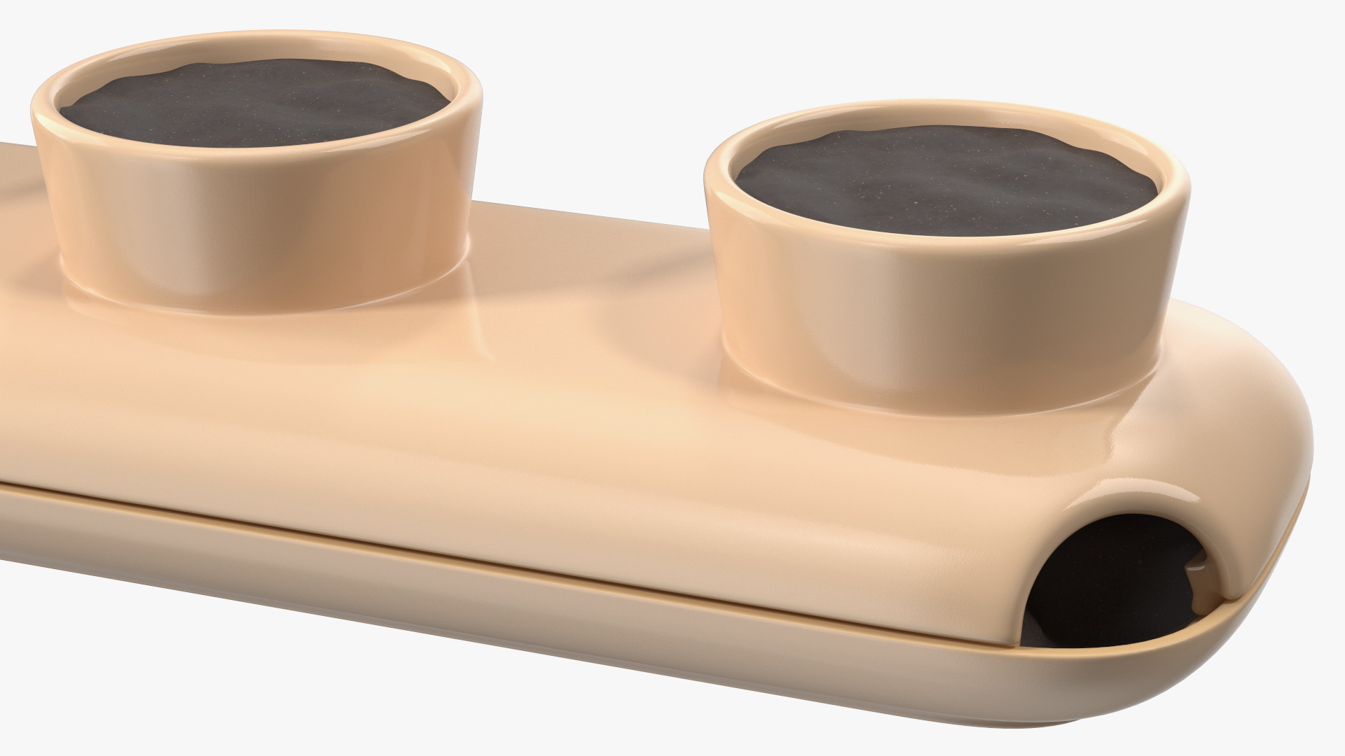 3D Ceramic Trio Pot Sagaform Beige