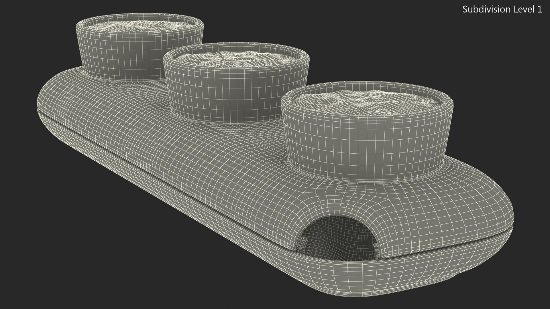 3D Ceramic Trio Pot Sagaform Beige