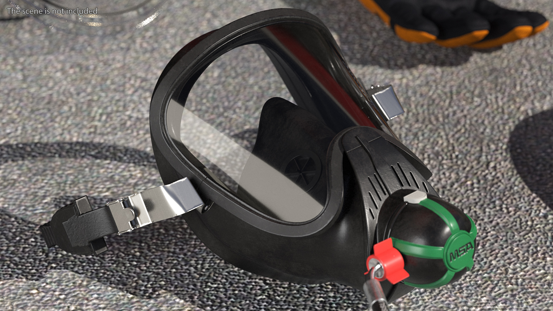 MSA G1 SCBA Respiratory Equipment Set 3D