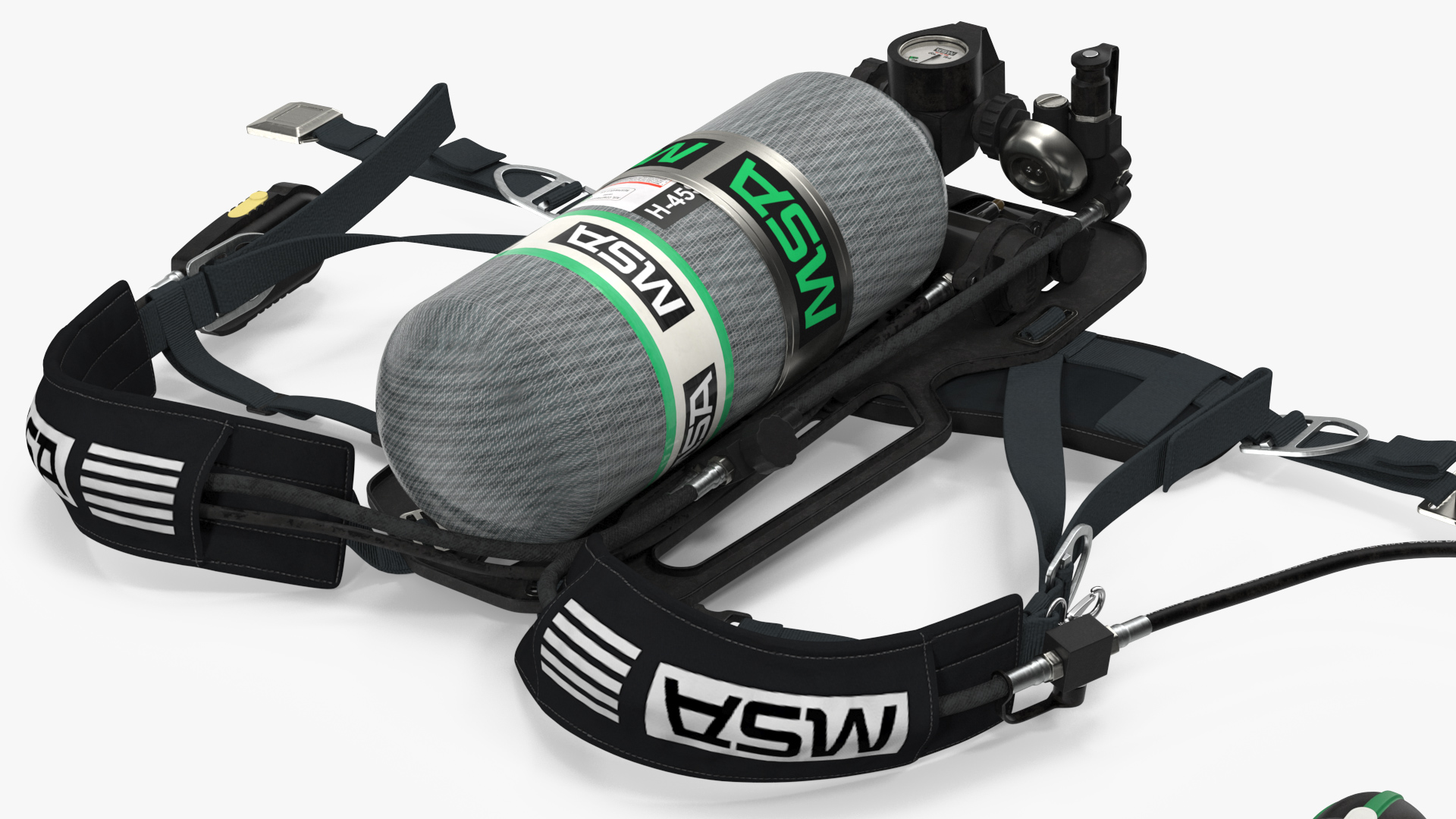 MSA G1 SCBA Respiratory Equipment Set 3D