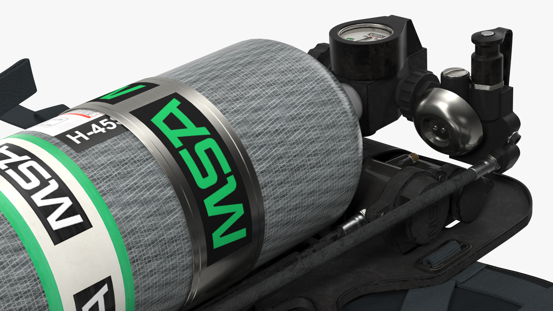MSA G1 SCBA Respiratory Equipment Set 3D