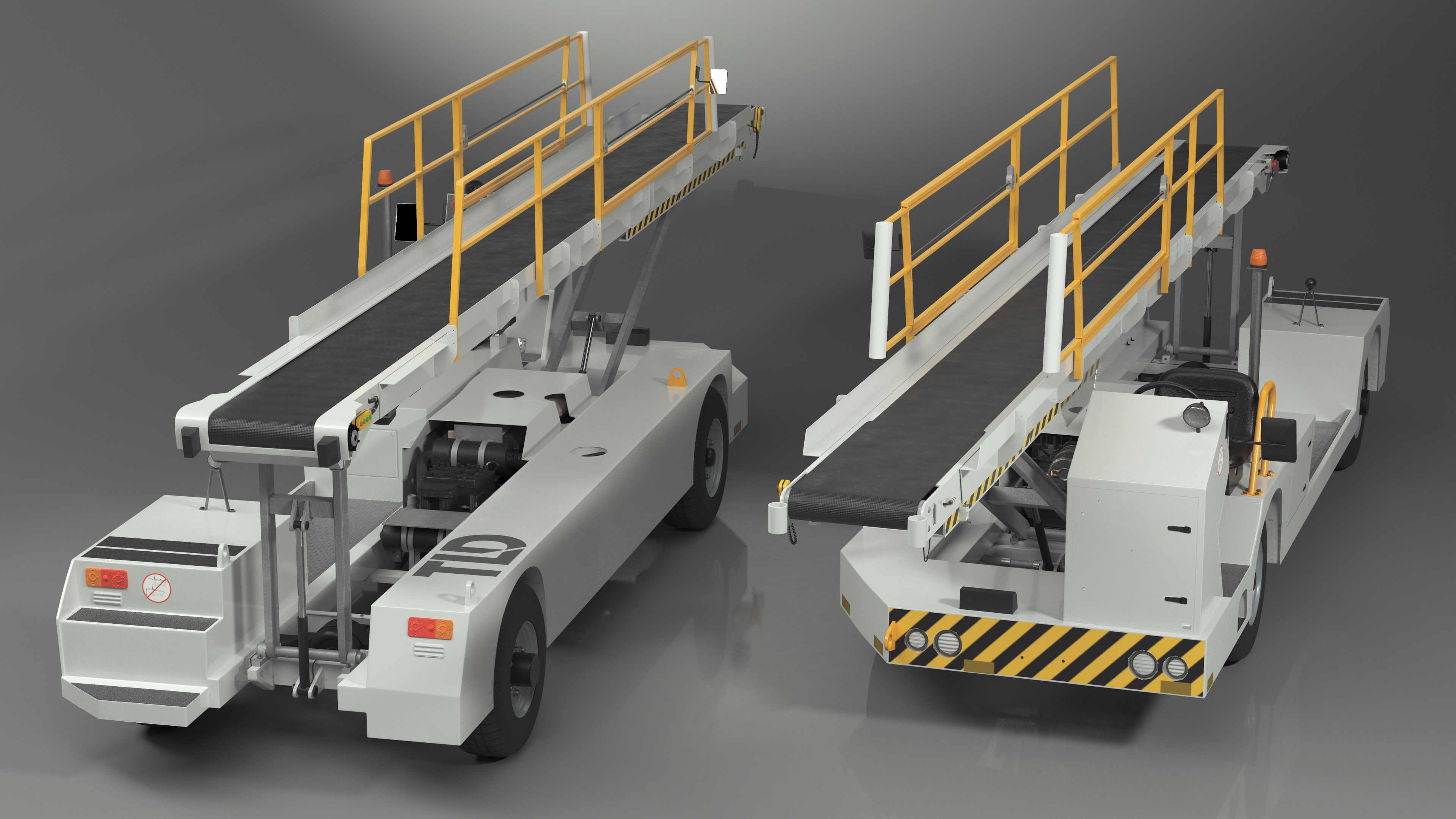 TLD Aircraft Baggage Belt Loader 3D