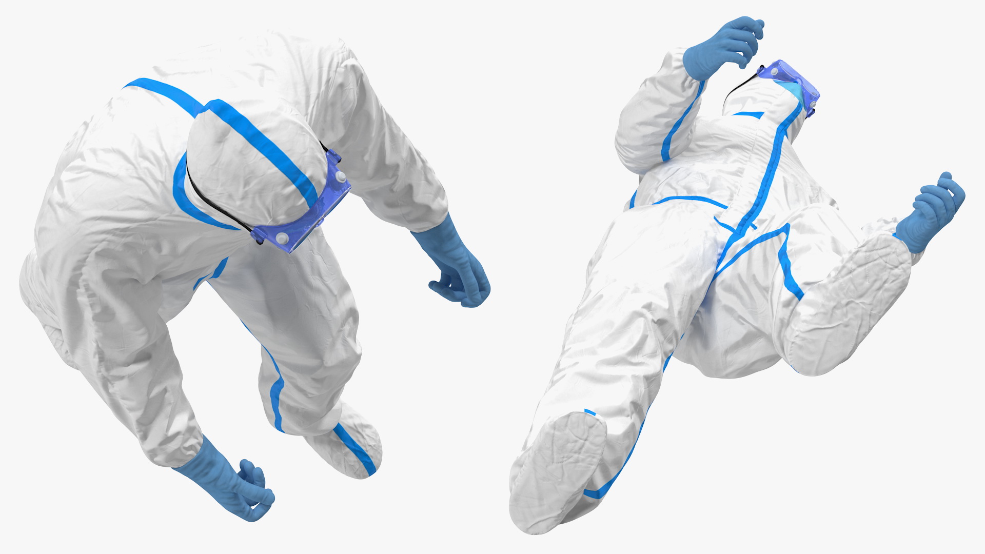 3D Protective Suit with Stainless Steel Ambulance Hospital Bed Gurney