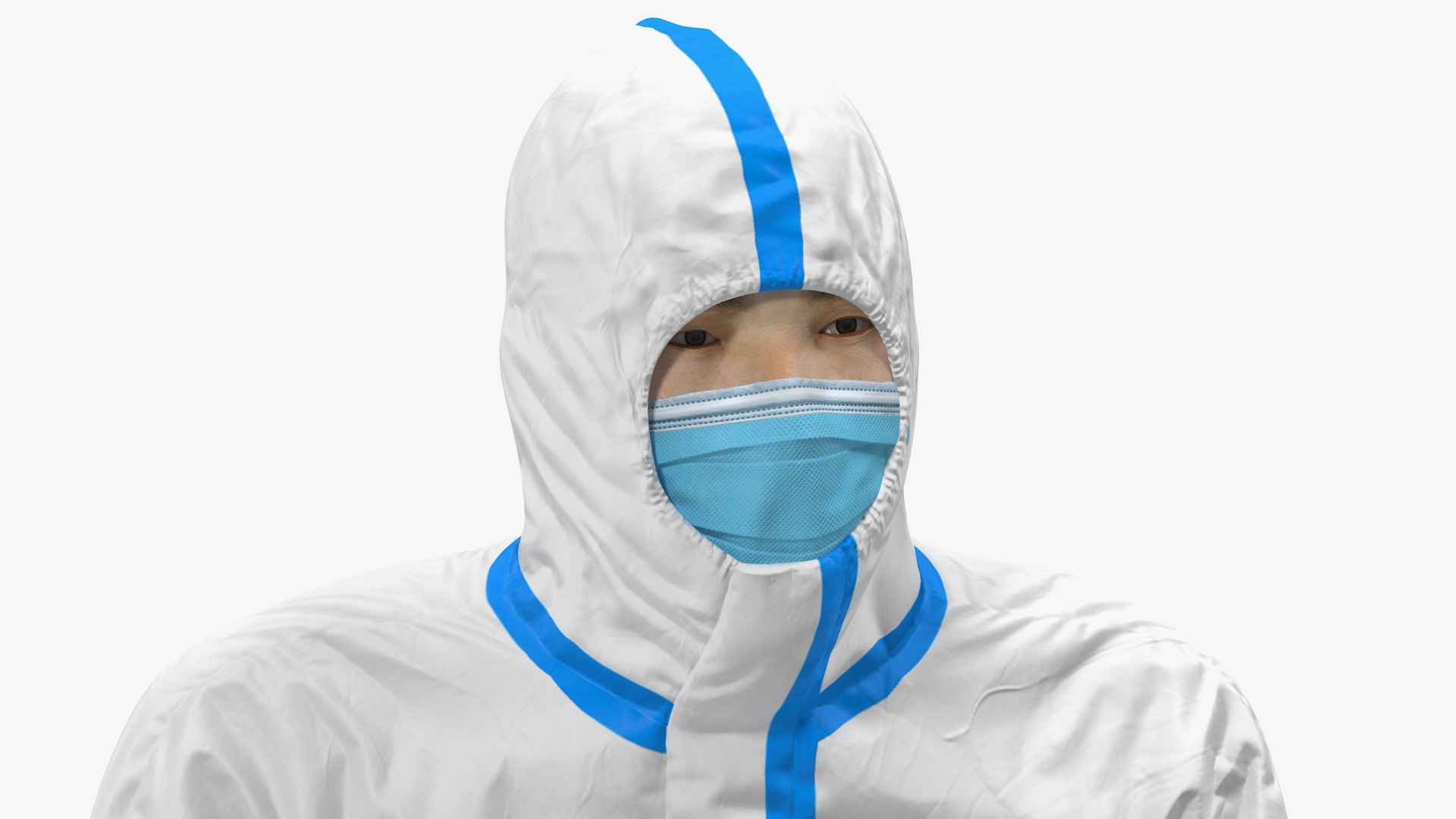 3D Protective Suit with Stainless Steel Ambulance Hospital Bed Gurney