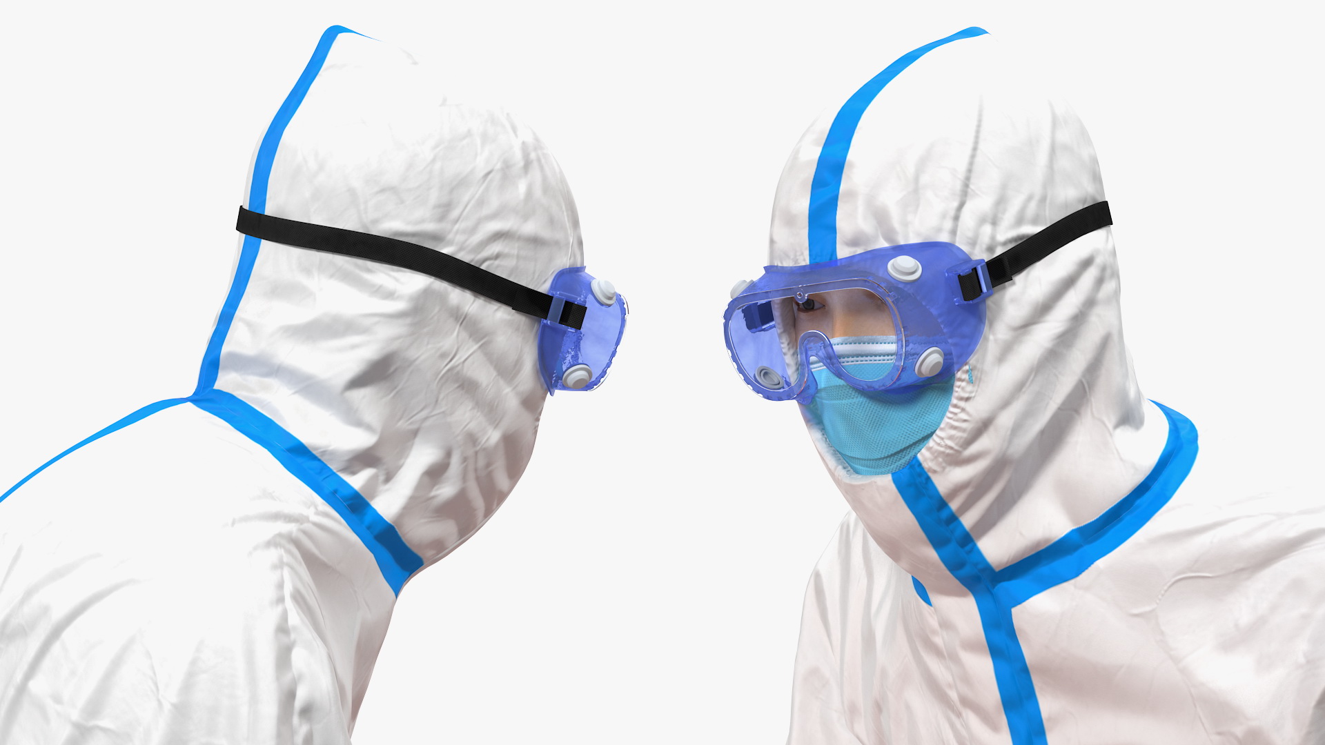 3D Protective Suit with Stainless Steel Ambulance Hospital Bed Gurney