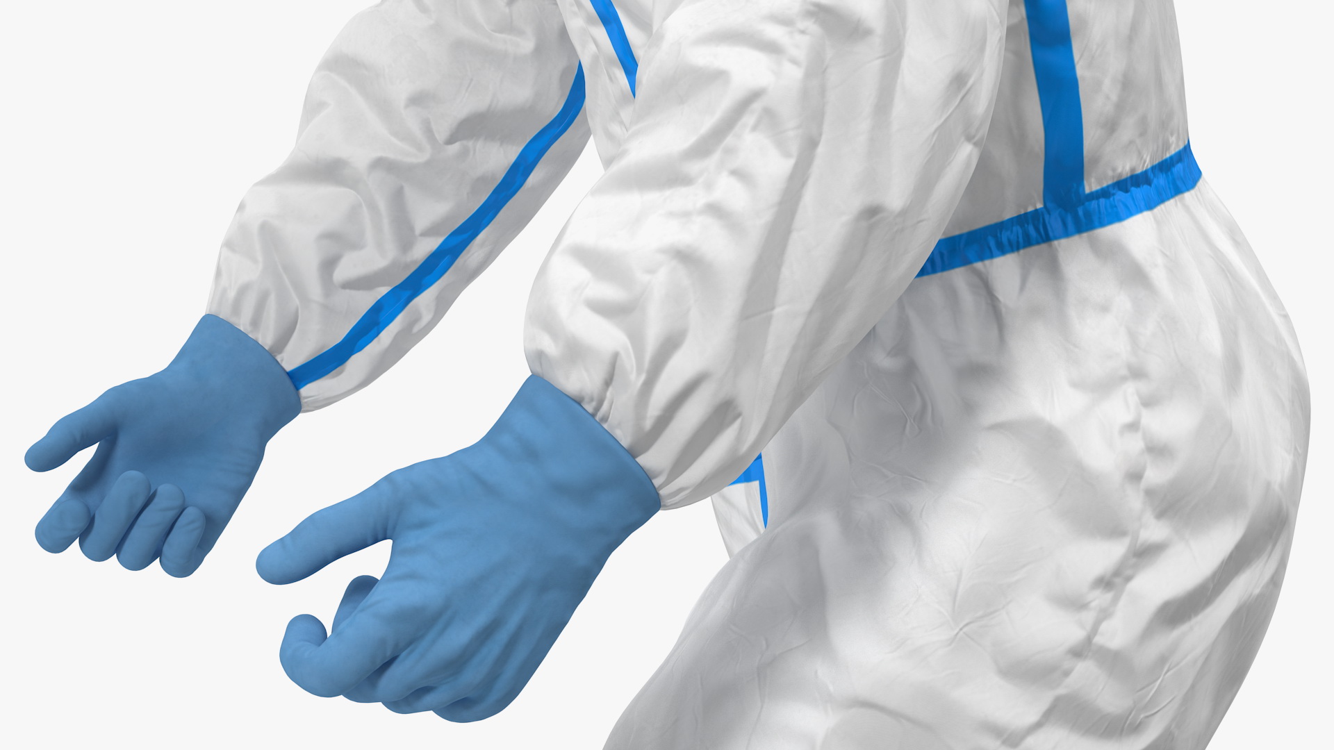 3D Protective Suit with Stainless Steel Ambulance Hospital Bed Gurney