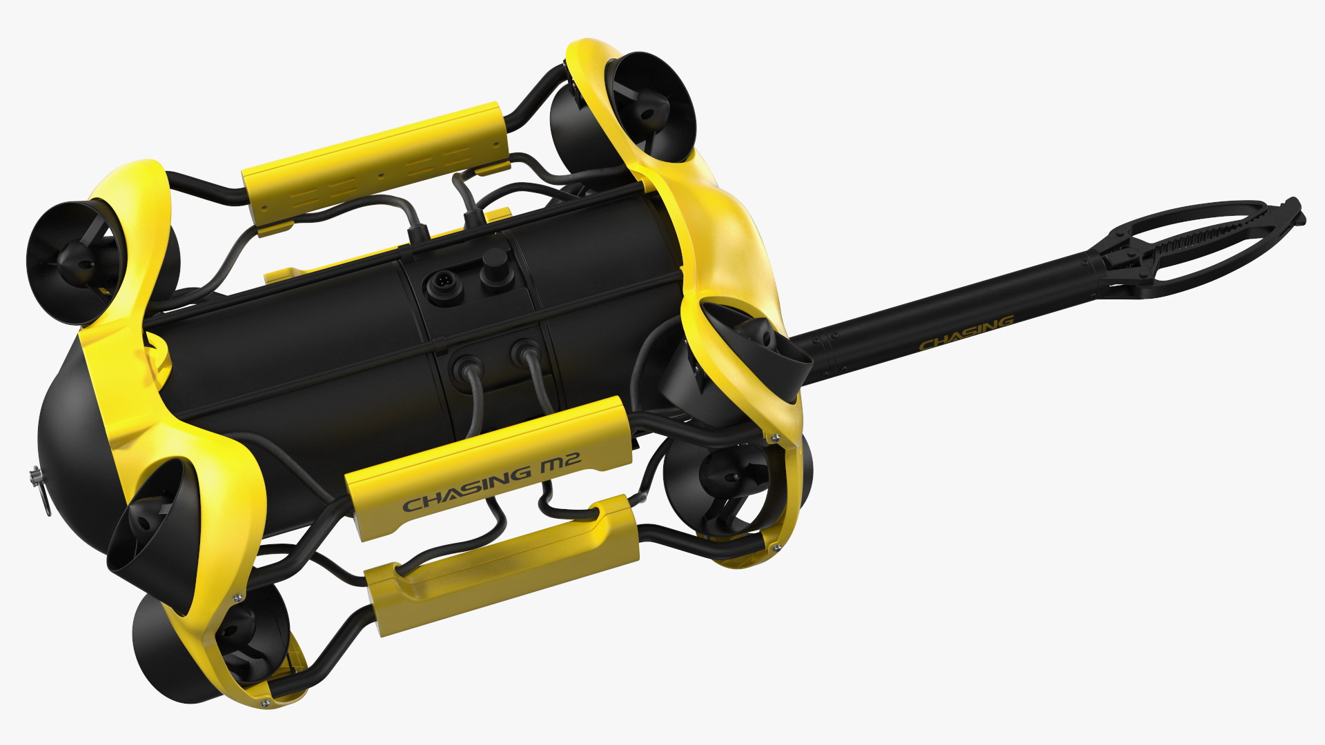3D Chasing M2 Underwater Drone with Grabber Arm Rigged