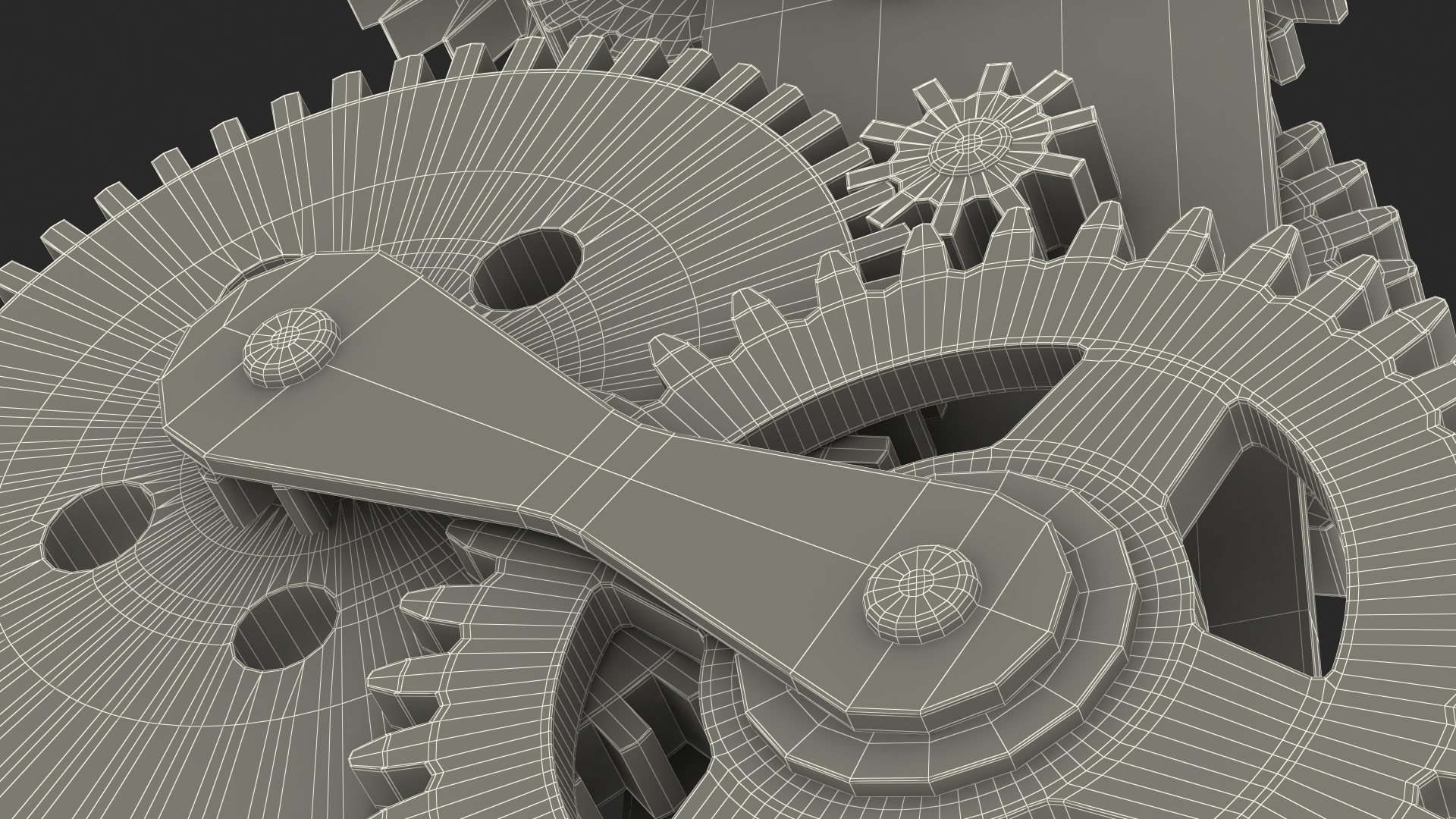 3D model Gear Mechanism Mixed
