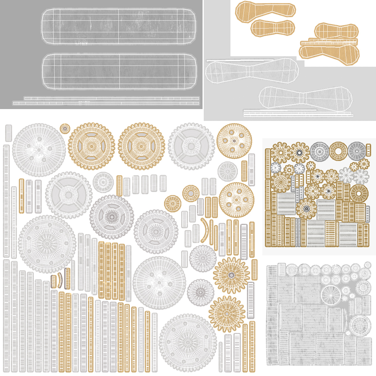 3D model Gear Mechanism Mixed
