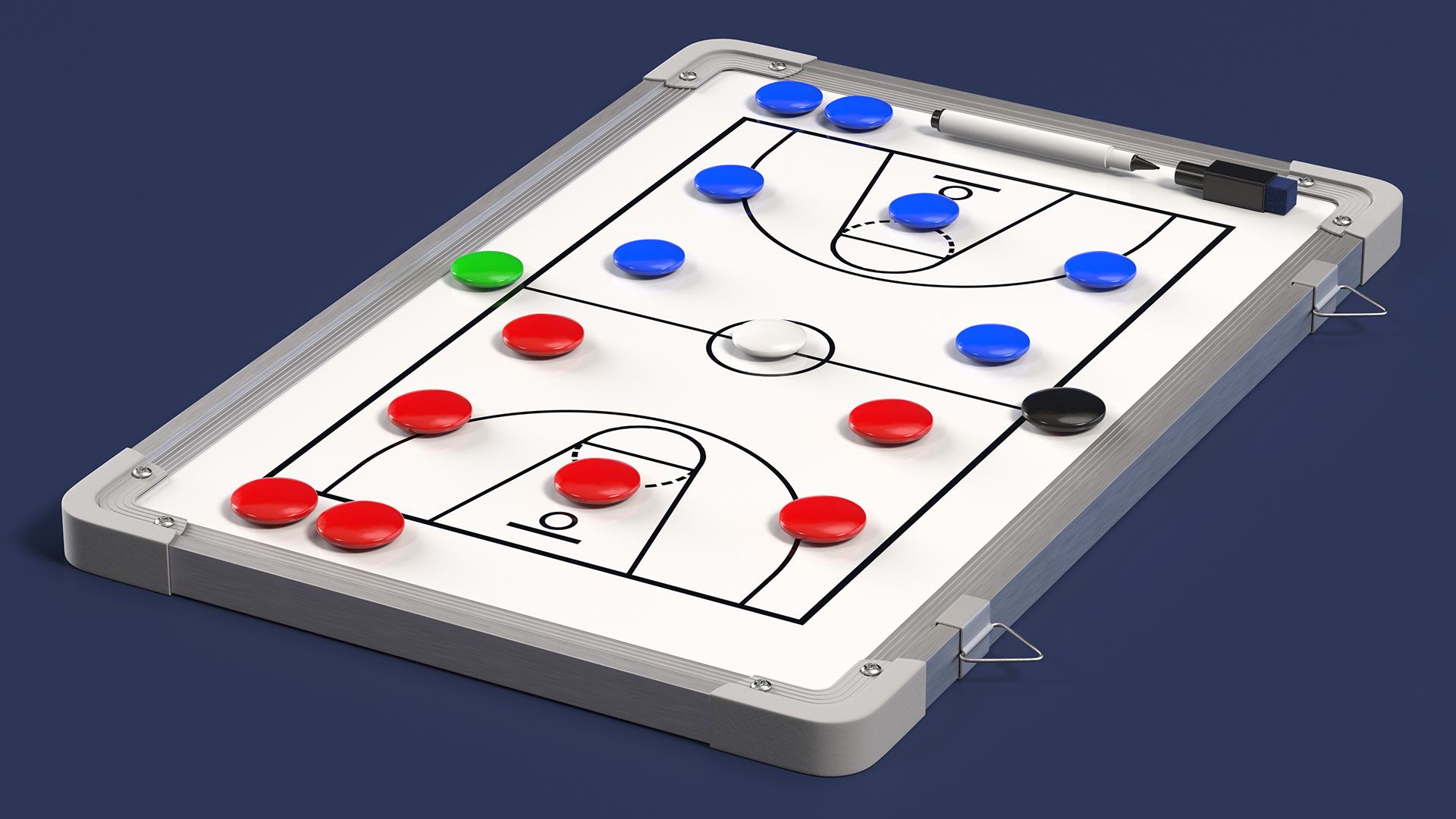 Basketball Wall-Mounted Coaching Board Fur 3D