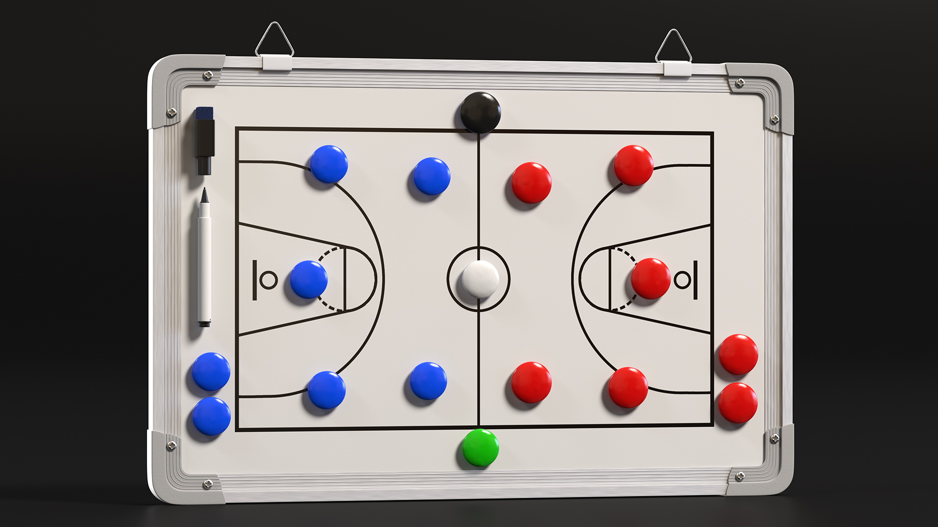 Basketball Wall-Mounted Coaching Board Fur 3D