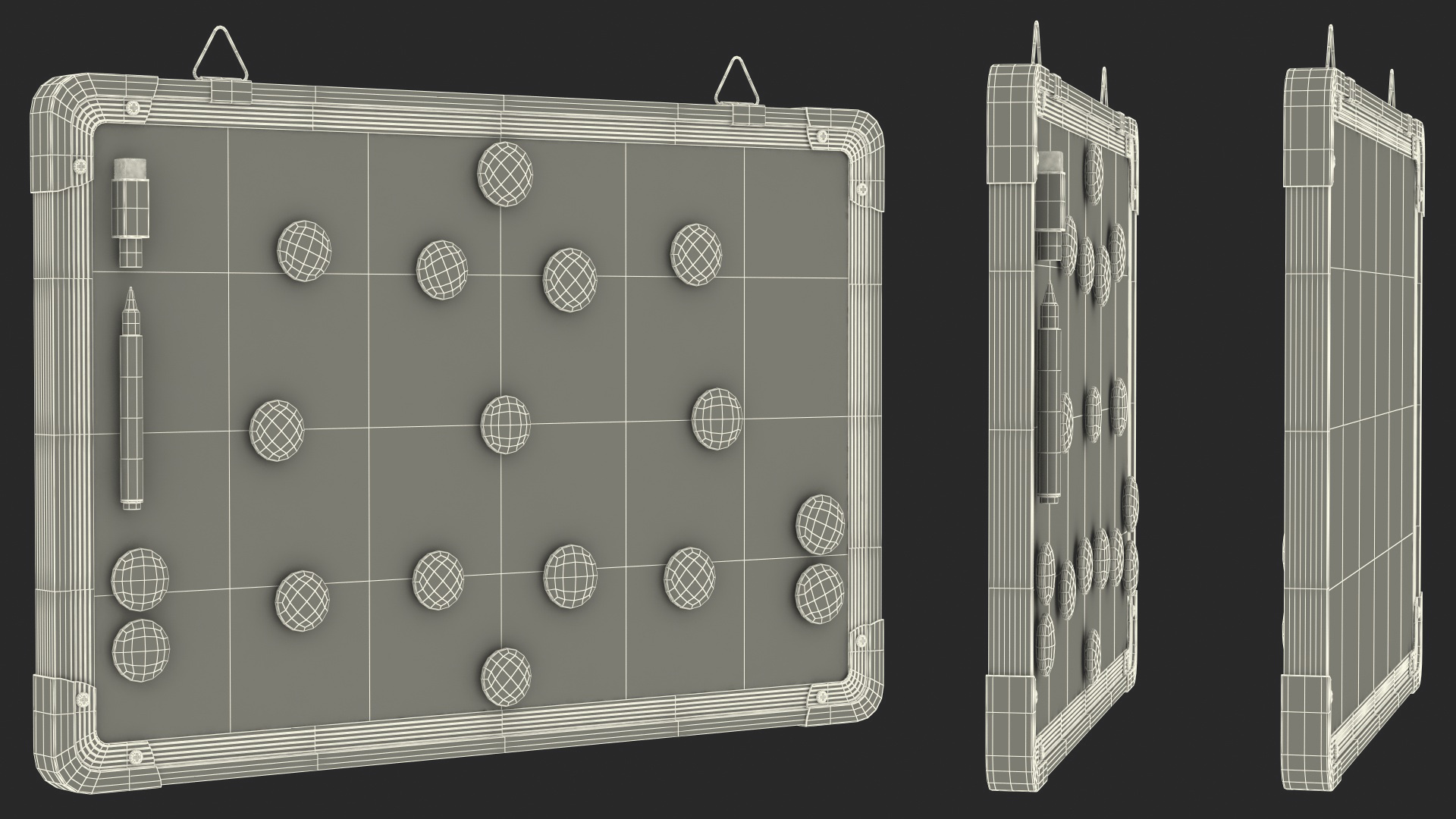 Basketball Wall-Mounted Coaching Board Fur 3D