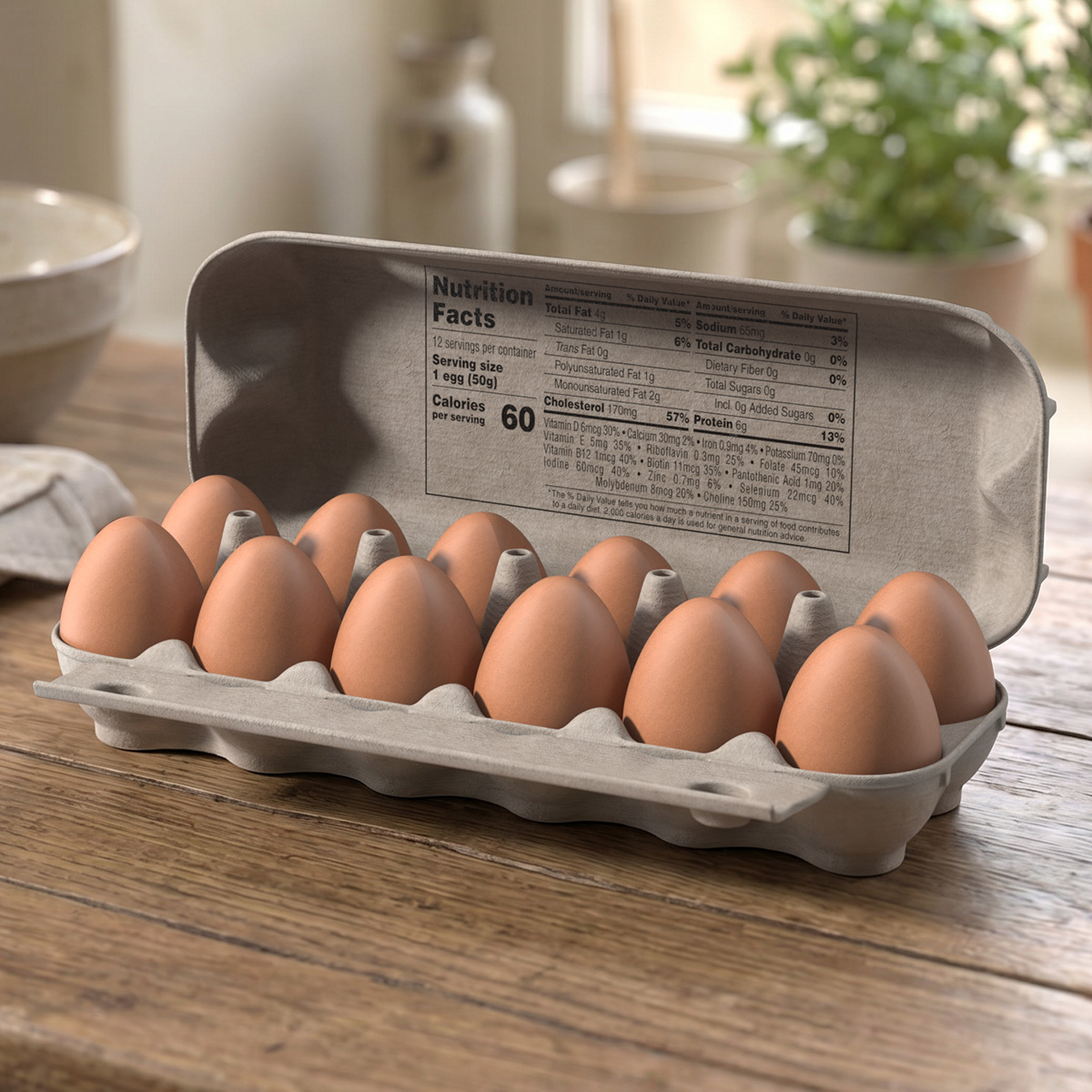 Dozen Eggs Carton