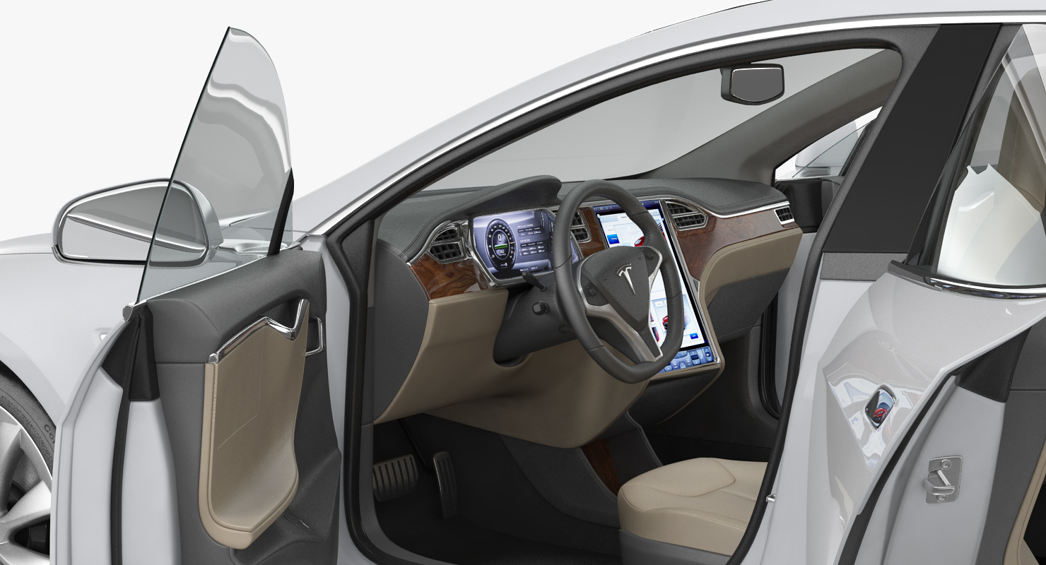 3D Tesla Model S 75 2015
