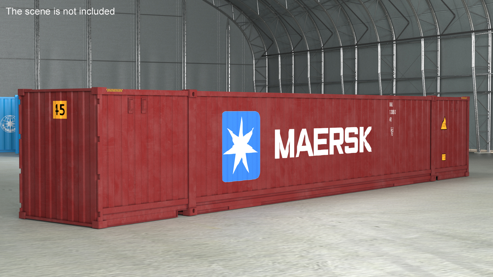 Shipping Container 53 Ft 3D model