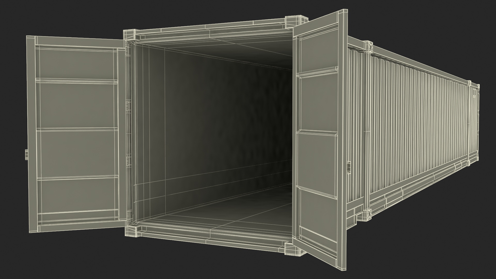 Shipping Container 53 Ft 3D model