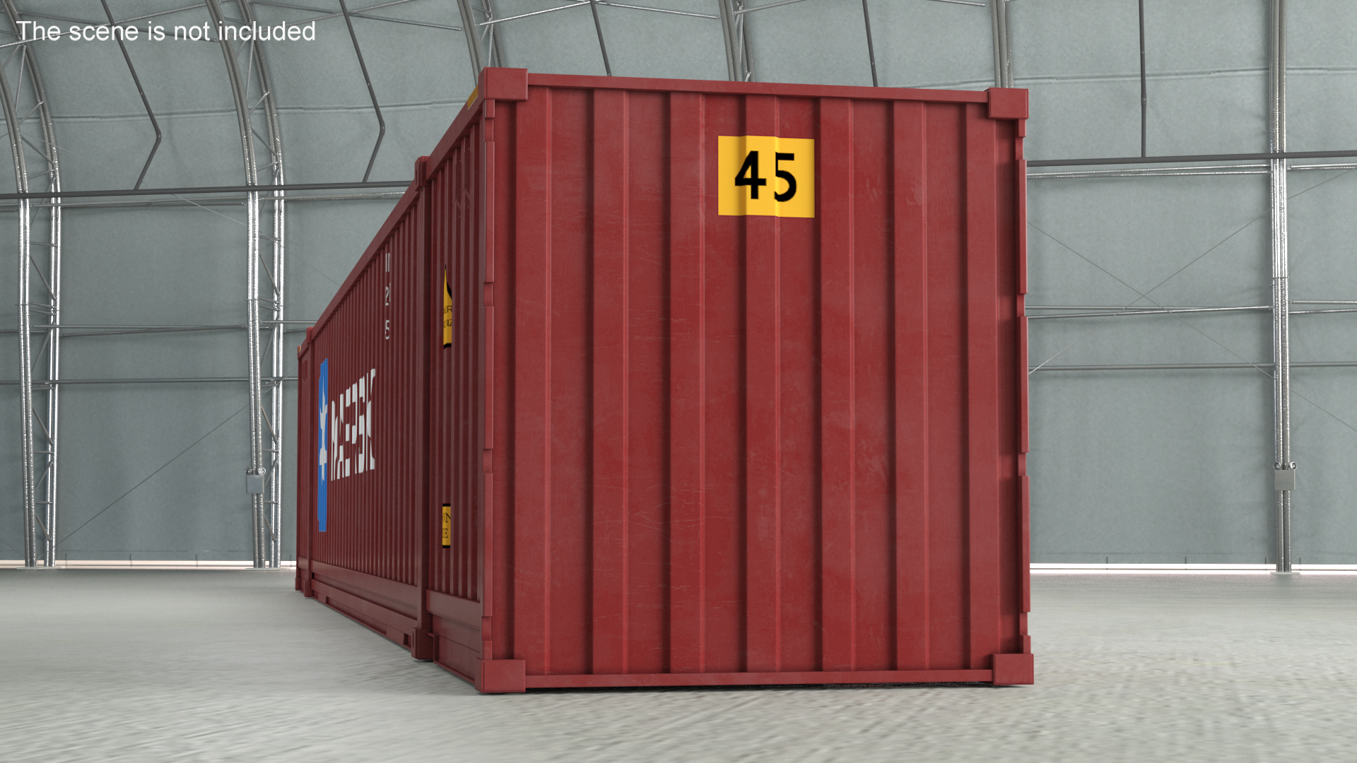 Shipping Container 53 Ft 3D model