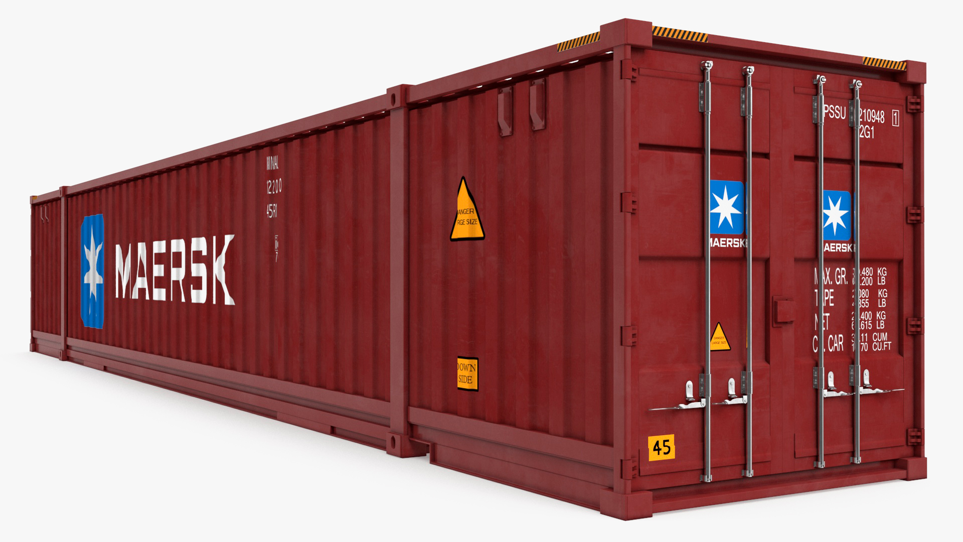 Shipping Container 53 Ft 3D model