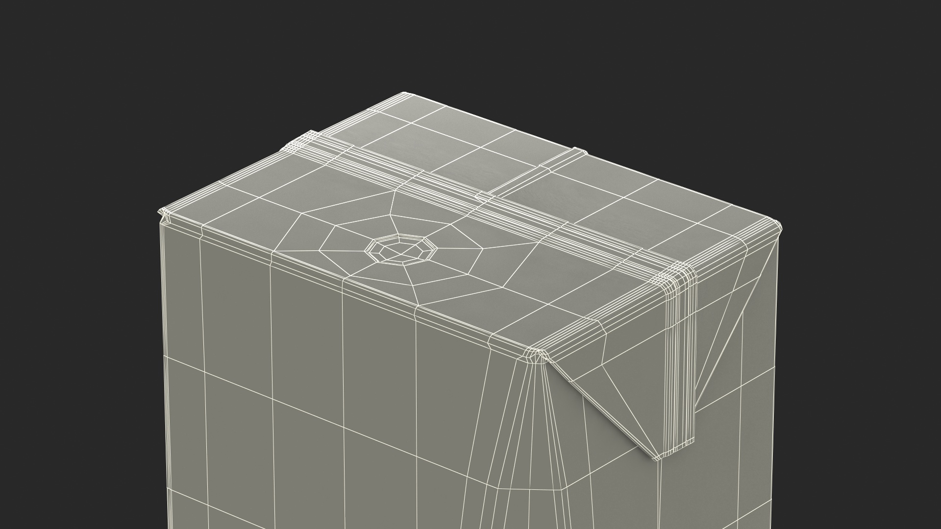 3D model Small Aseptic Carton Mockup Colored