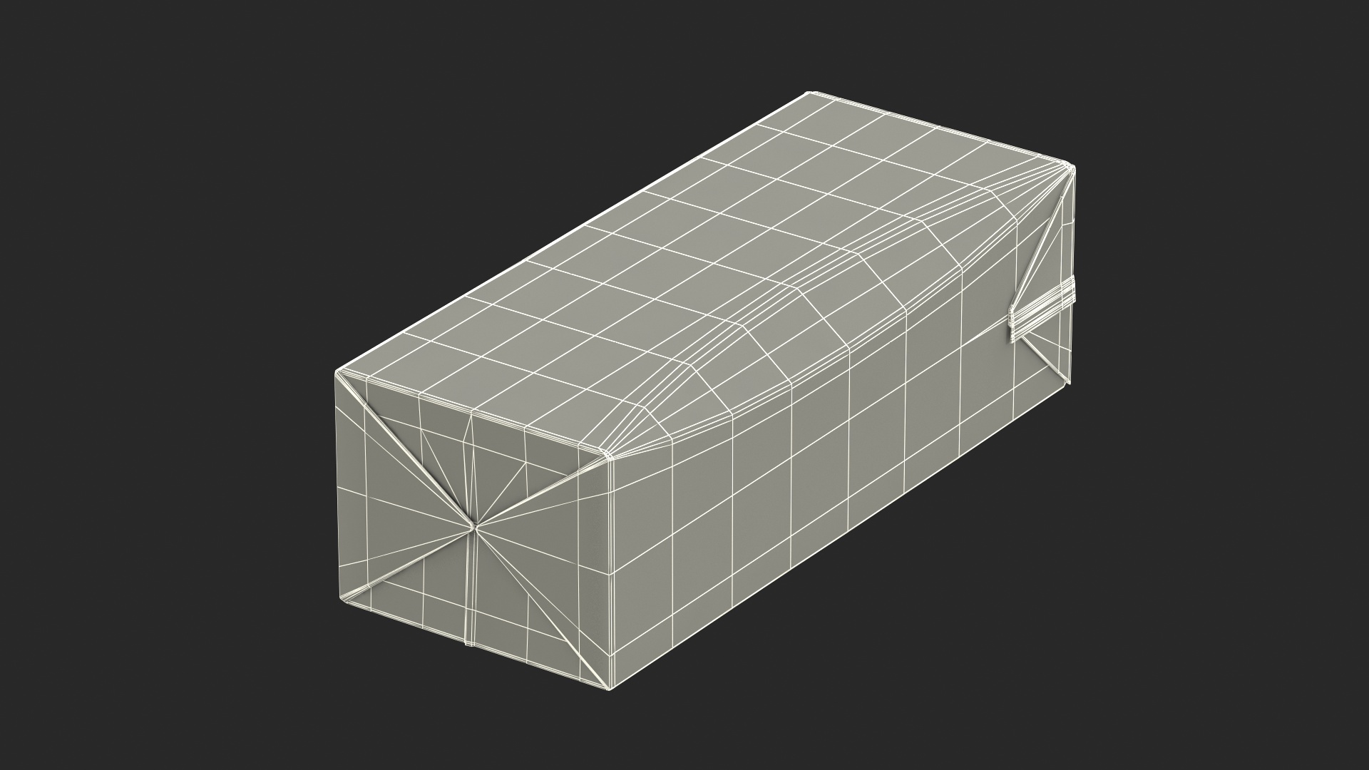 3D model Small Aseptic Carton Mockup Colored