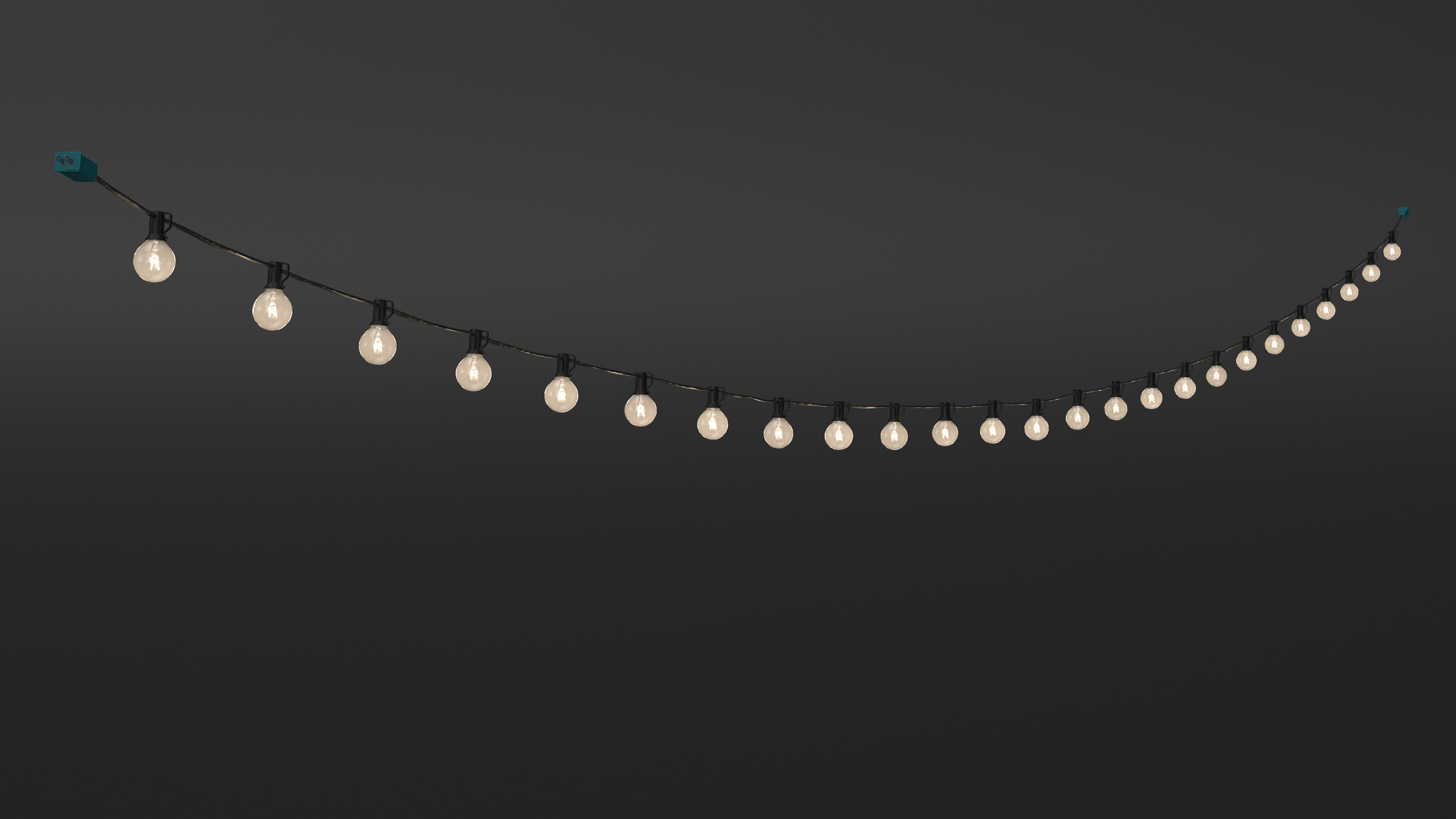 3D Outdoor String Lights