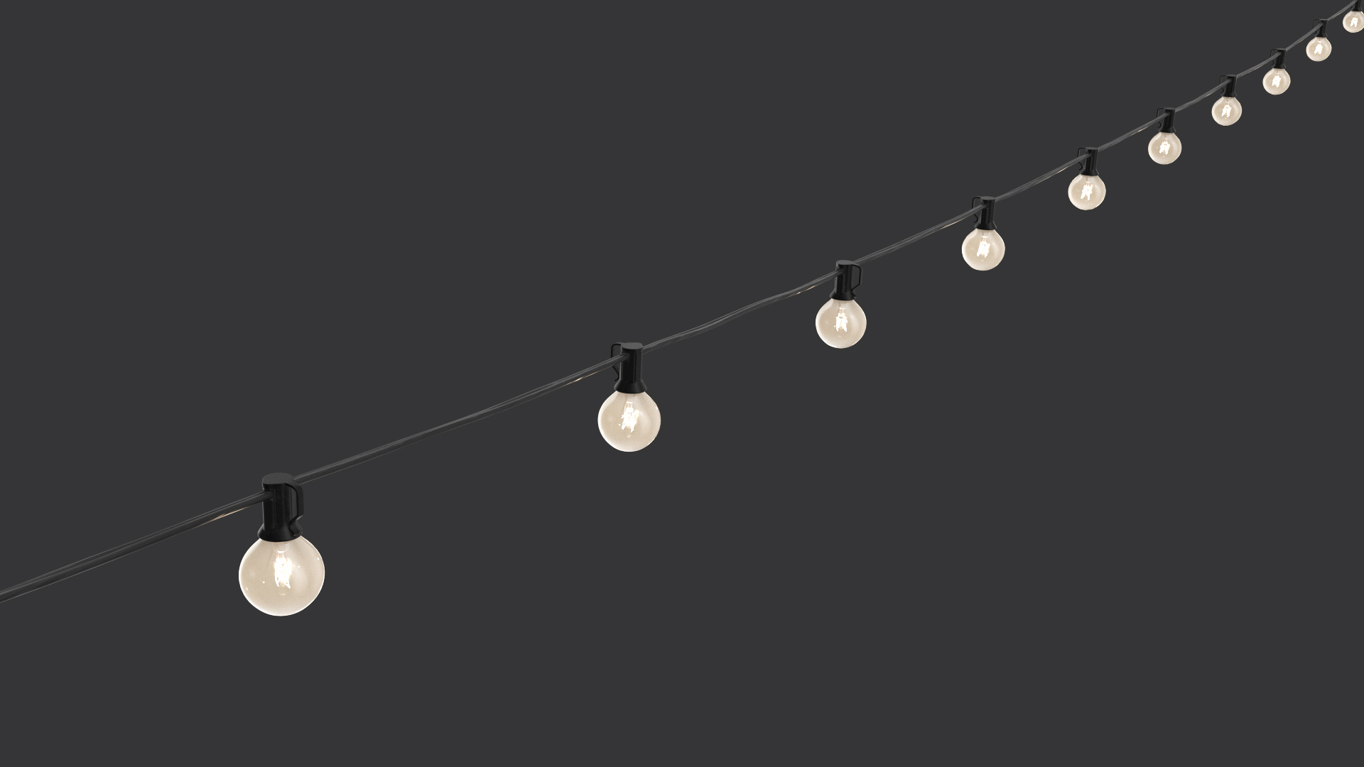 3D Outdoor String Lights