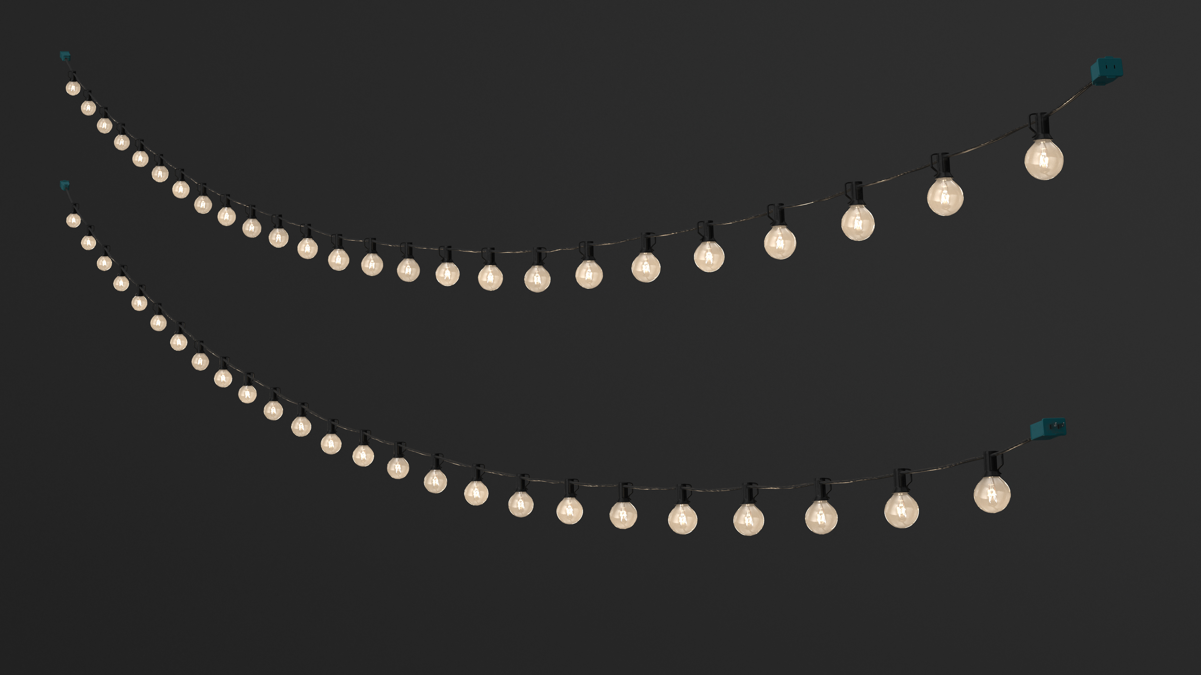 3D Outdoor String Lights