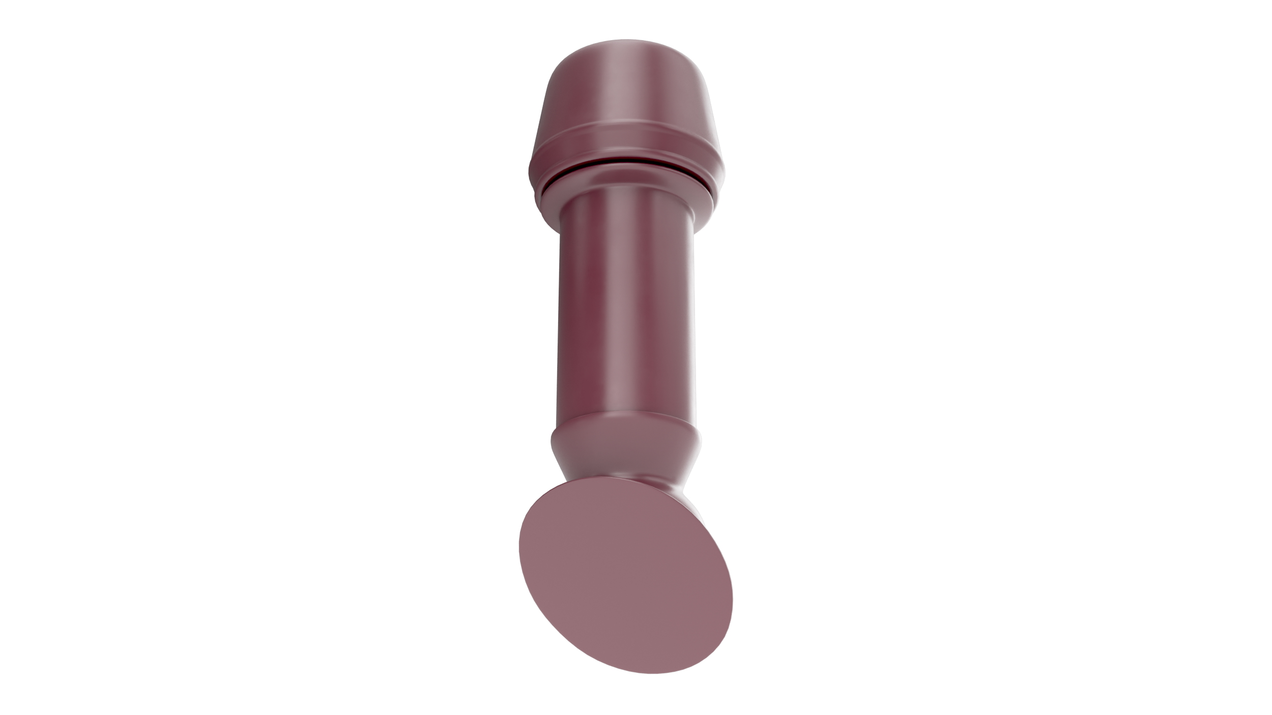 3D model Red Round Metal Chimney Corner Base