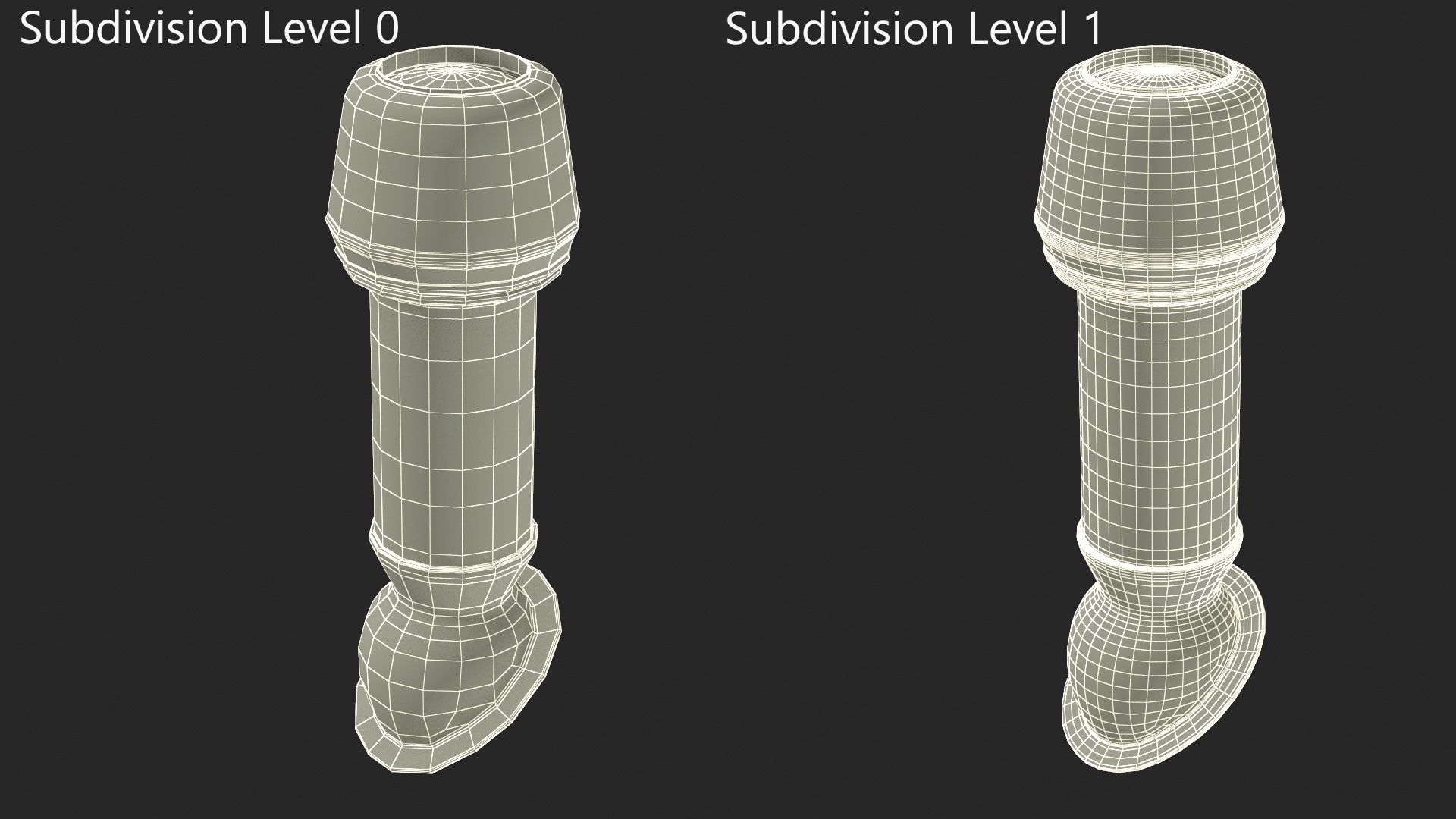 3D model Red Round Metal Chimney Corner Base
