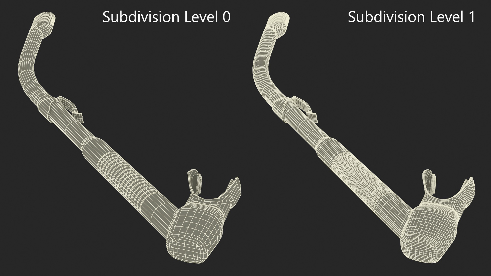 3D model Scuba Diving Snorkel