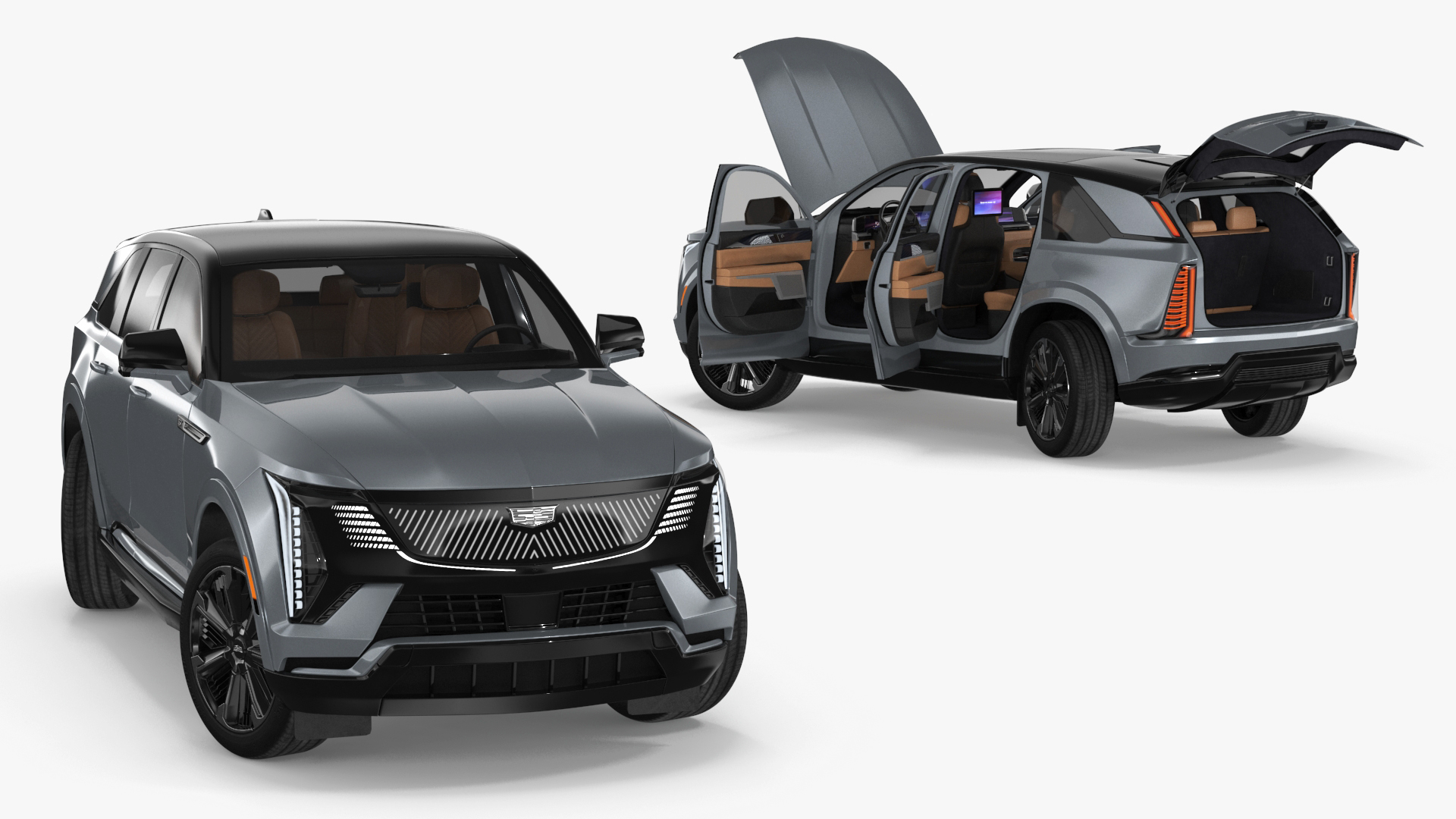 3D Cadillac Escalade 2025 IQ Flare Metallic Rigged for Cinema 4D