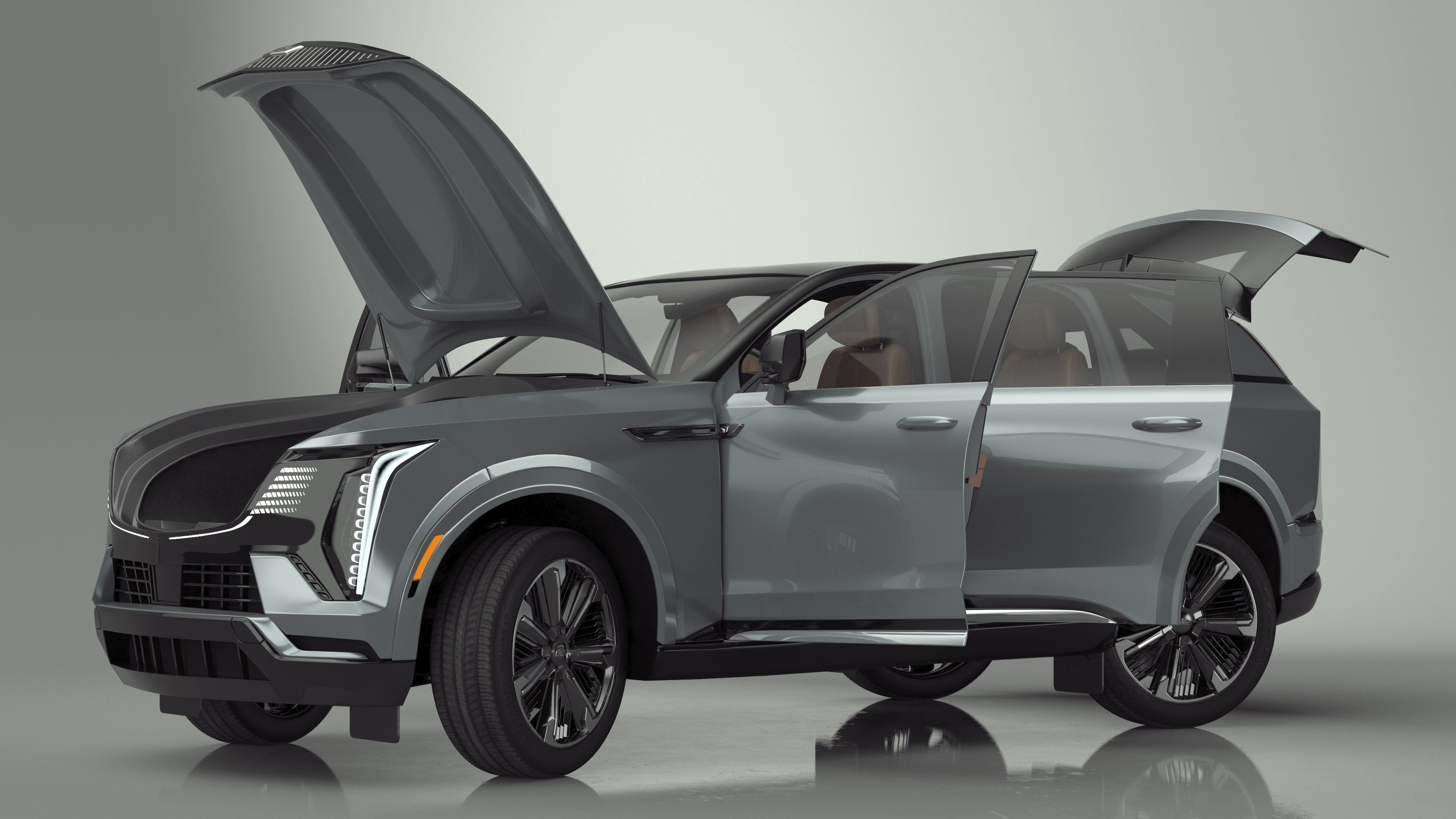 3D Cadillac Escalade 2025 IQ Flare Metallic Rigged for Cinema 4D