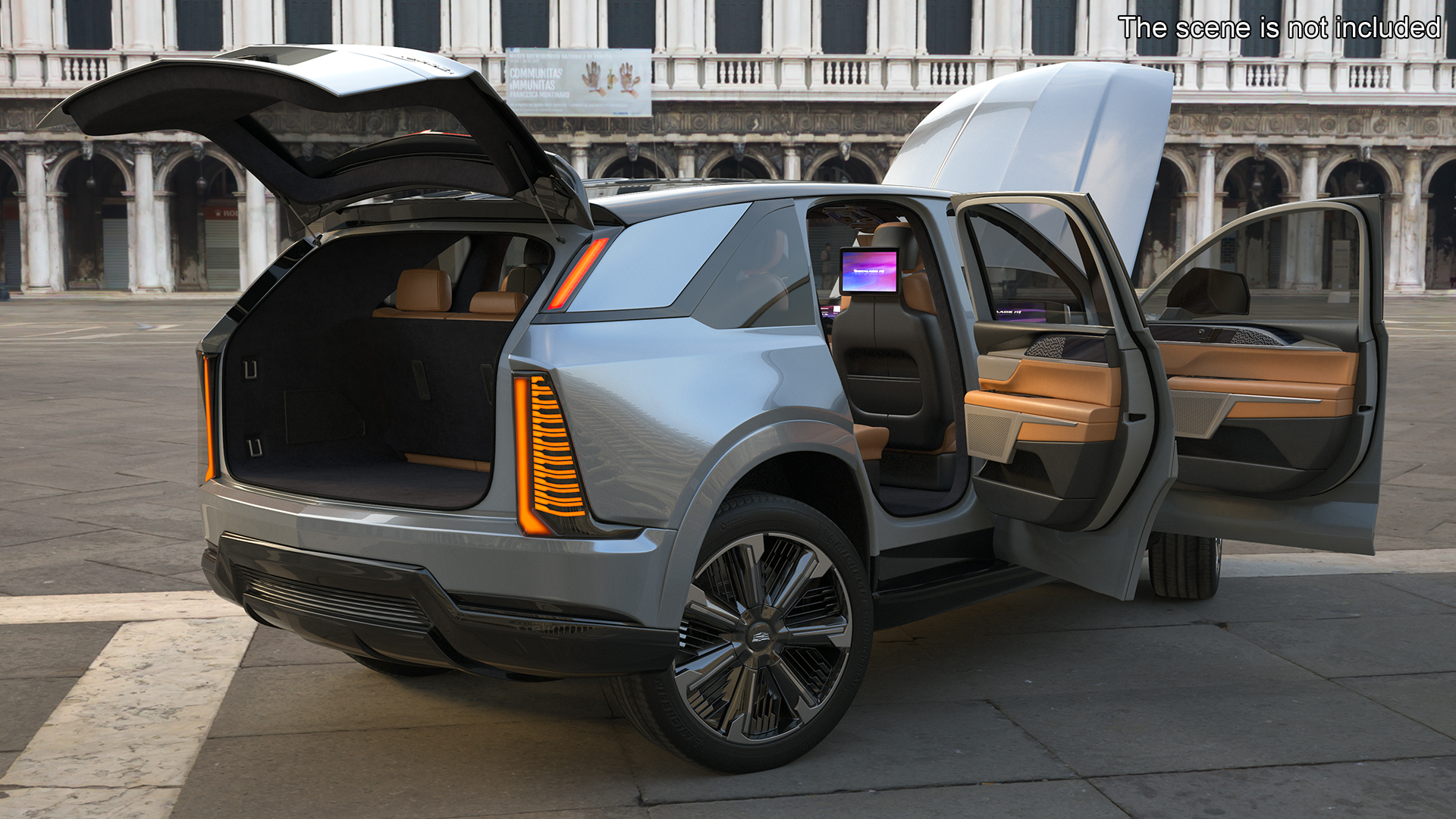 3D Cadillac Escalade 2025 IQ Flare Metallic Rigged for Cinema 4D