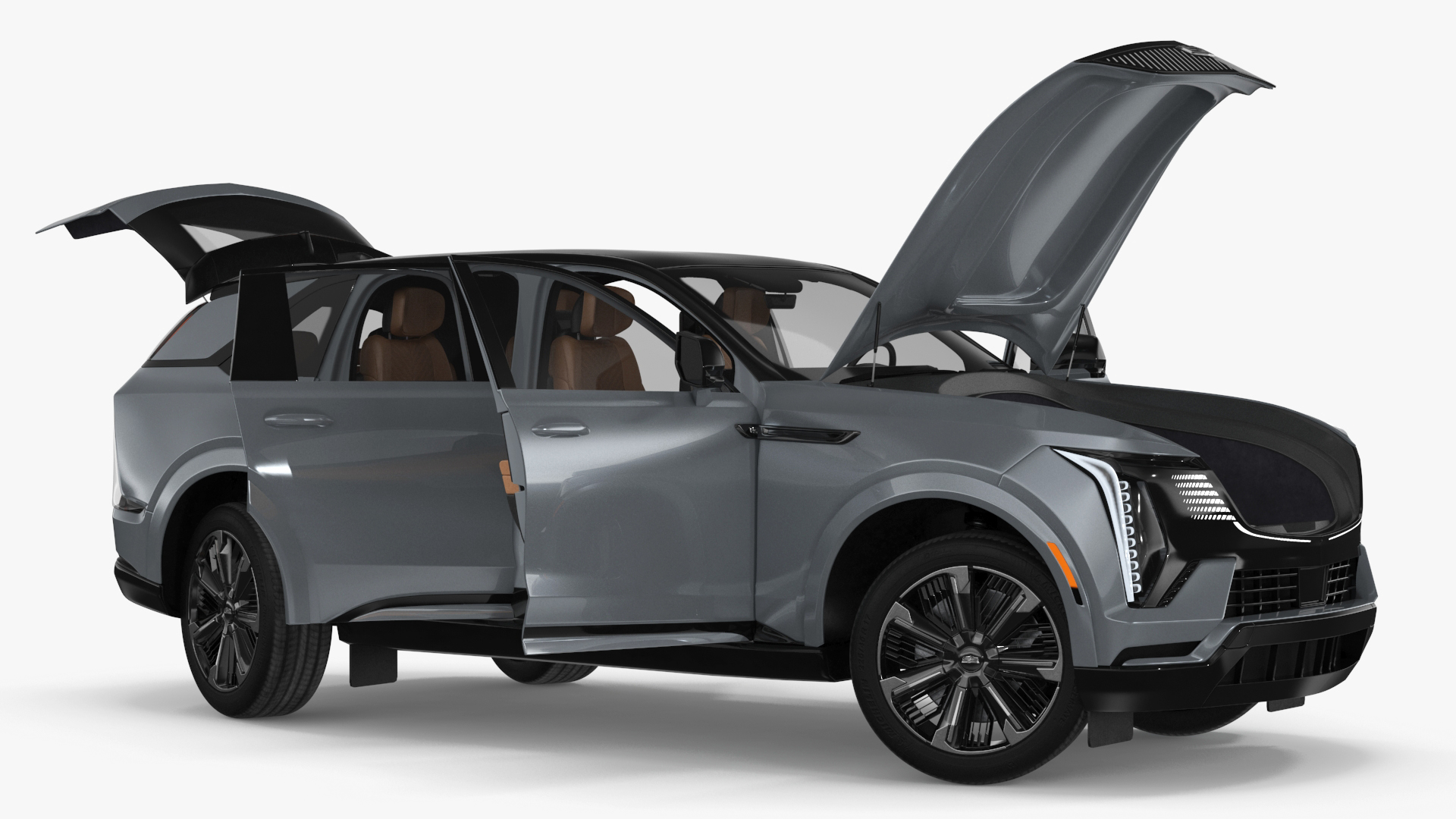 3D Cadillac Escalade 2025 IQ Flare Metallic Rigged for Cinema 4D