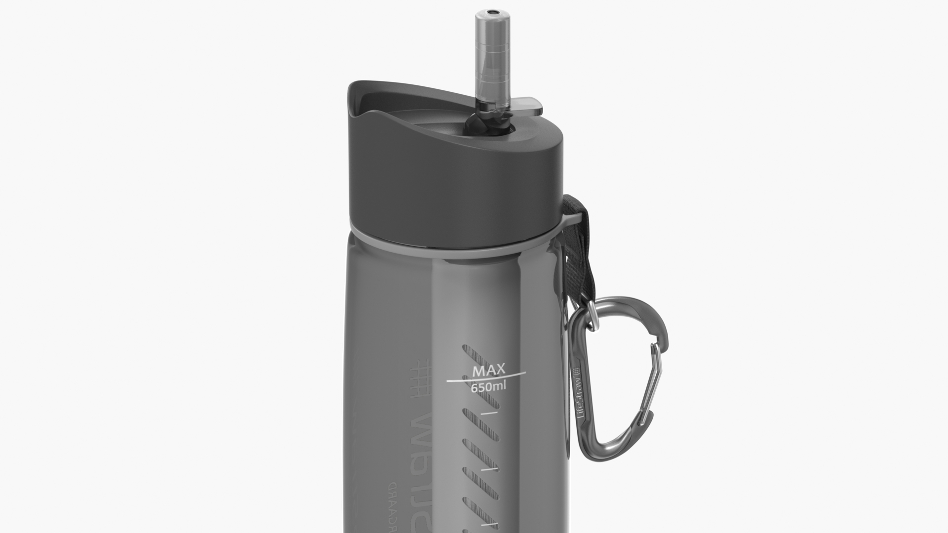 3D model LifeStraw Go 2-Stage Water Filter Bottle Grey