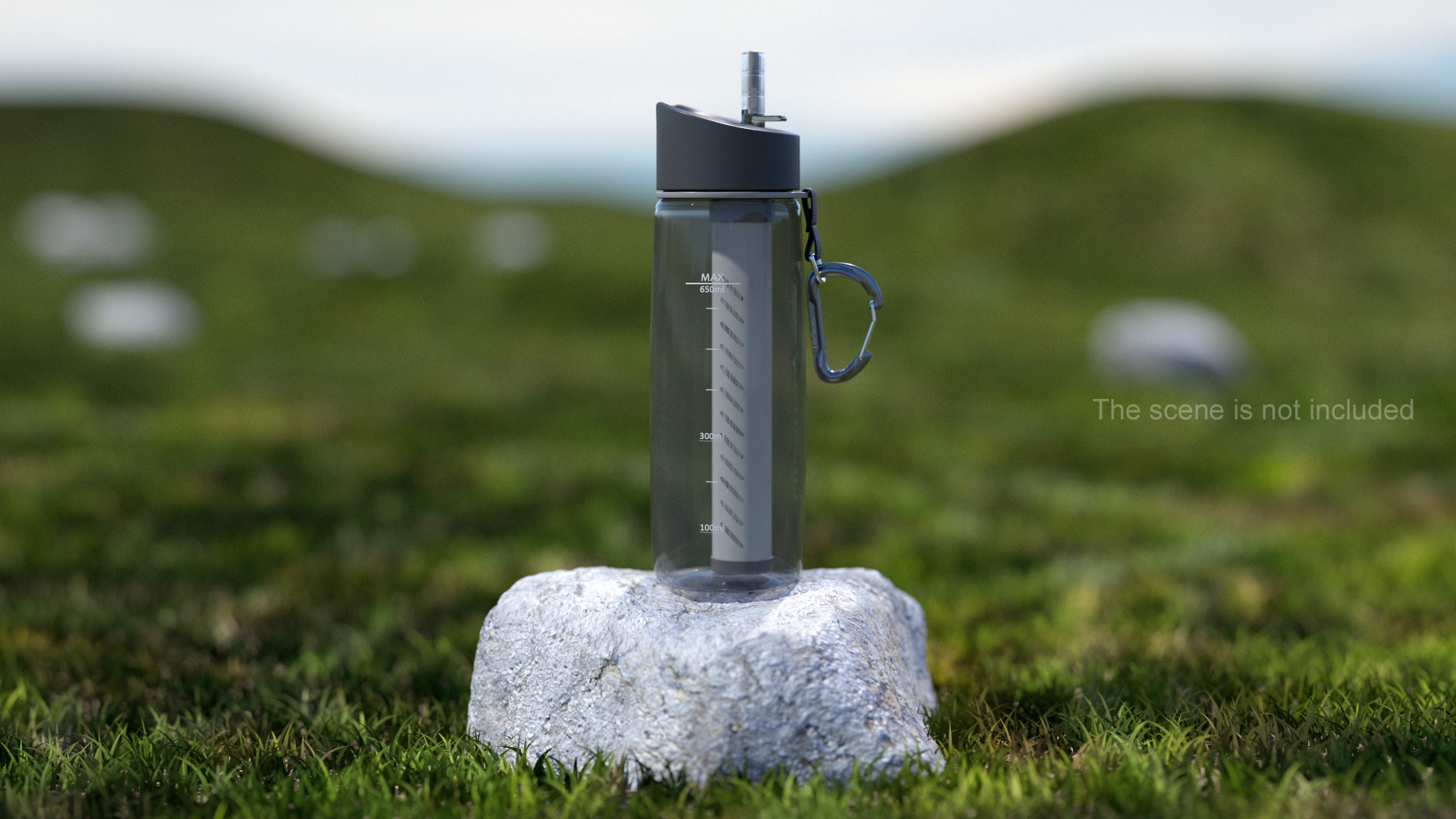 3D model LifeStraw Go 2-Stage Water Filter Bottle Grey