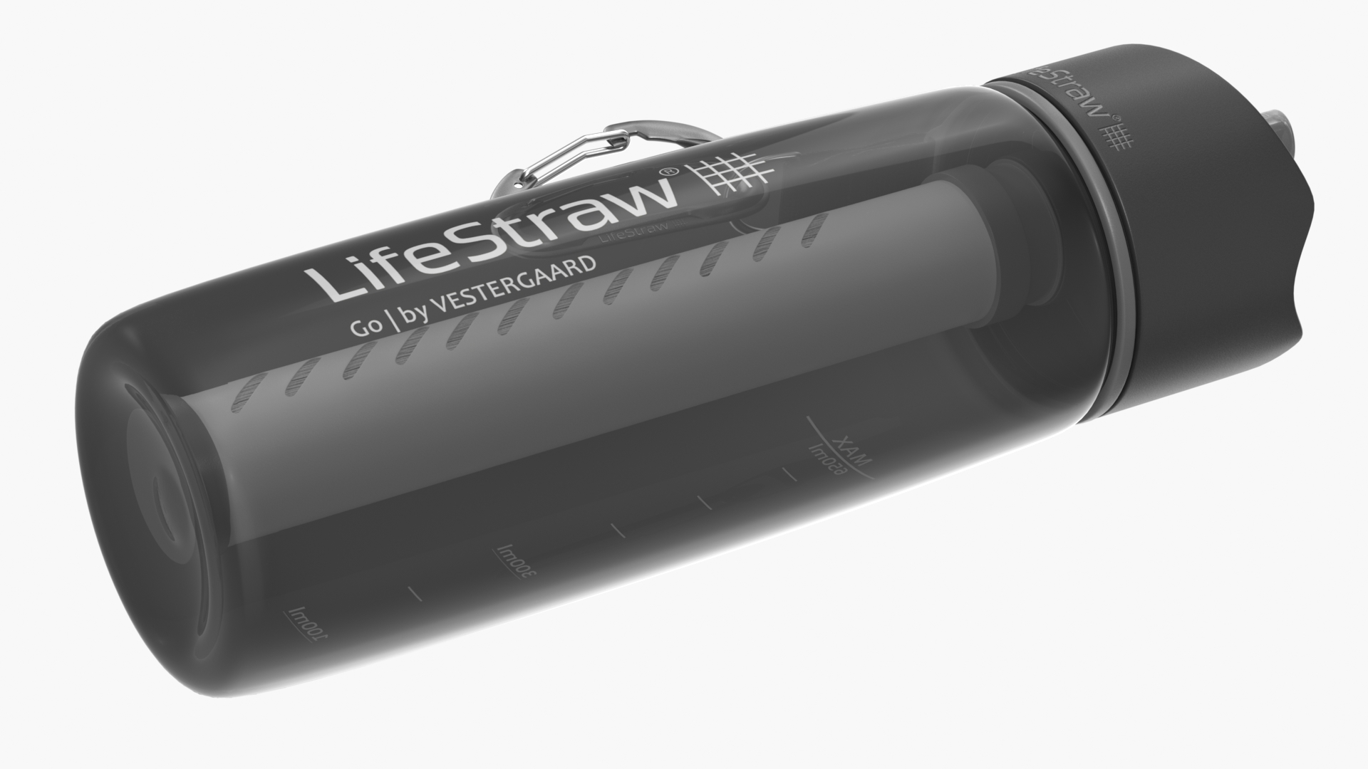 3D model LifeStraw Go 2-Stage Water Filter Bottle Grey