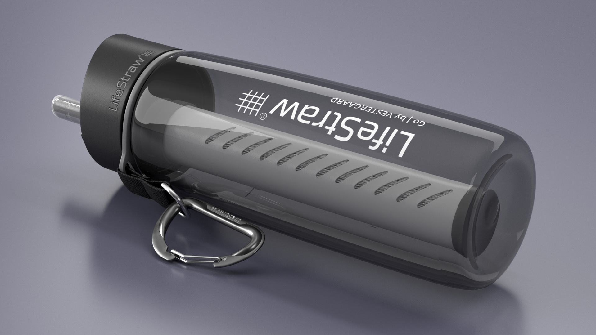 3D model LifeStraw Go 2-Stage Water Filter Bottle Grey