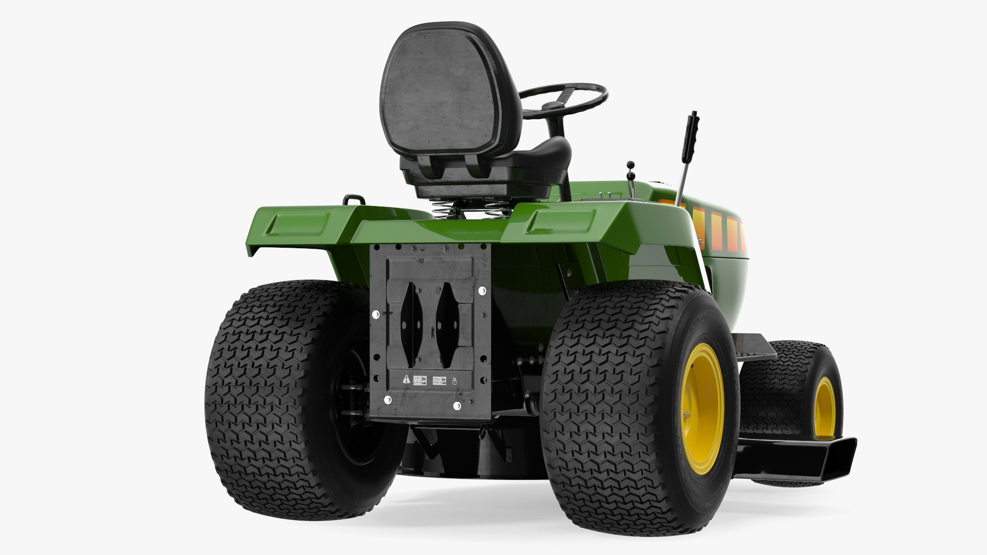 3D Riding Lawn Mower Rigged for Maya model