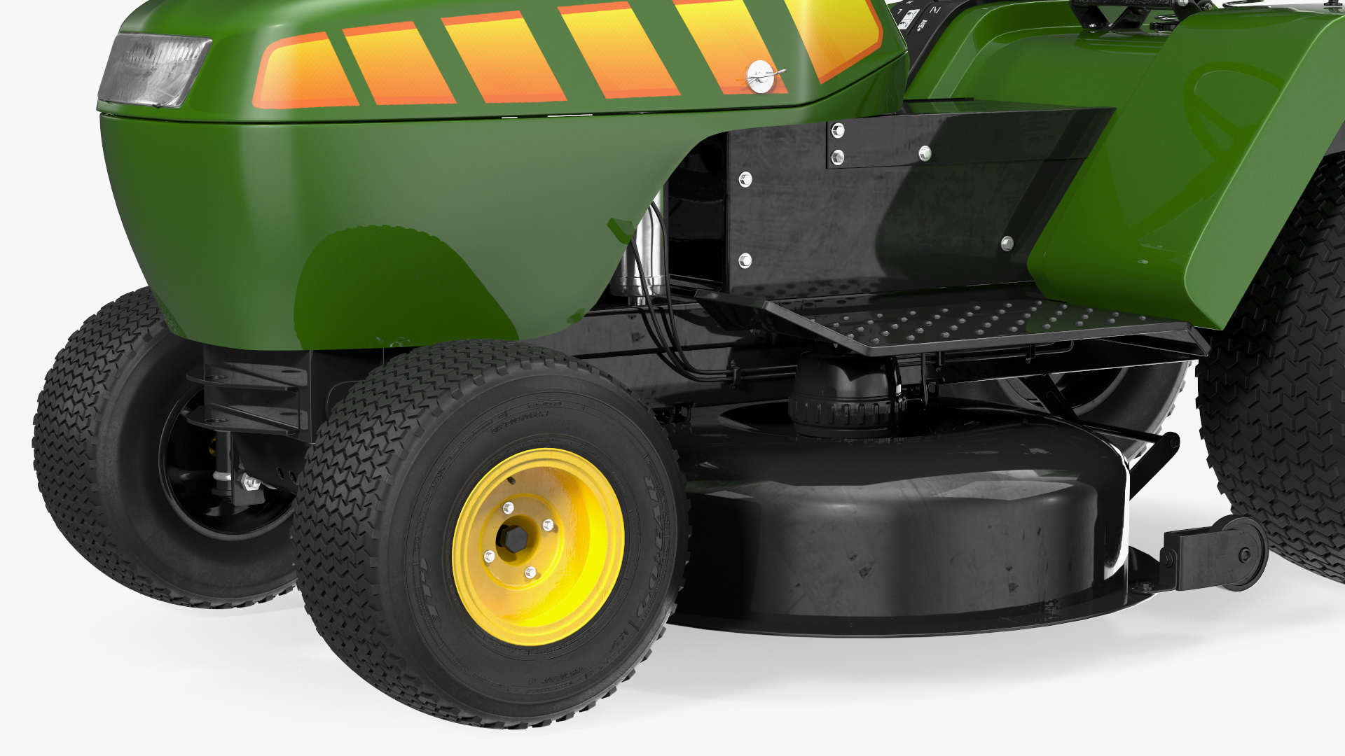 3D Riding Lawn Mower Rigged for Maya model